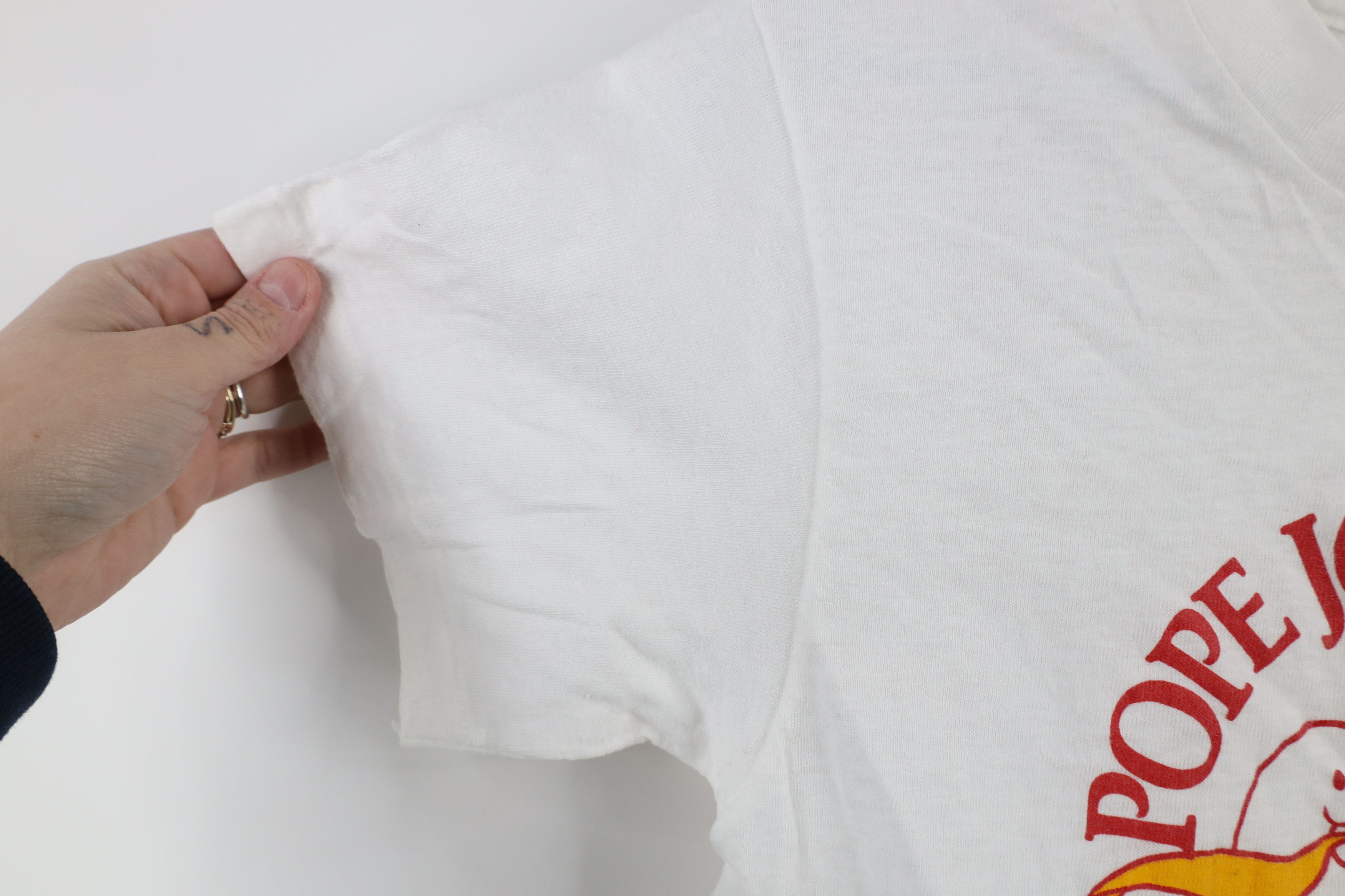 Vintage Vintage 70s Pope John Paul II Boston Catholic T-Shirt USA Size S / US 4 / IT 40 - 5 Thumbnail