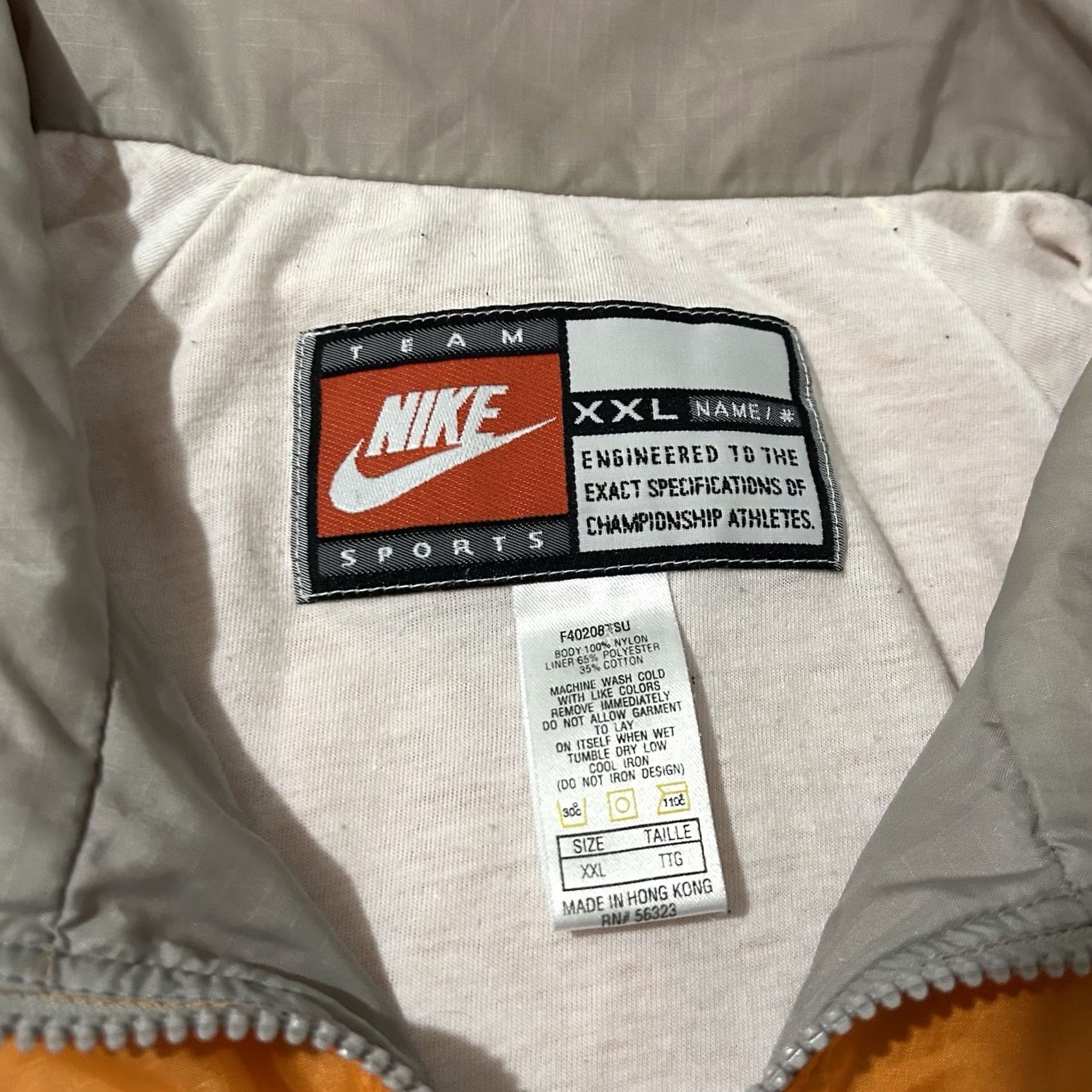 Nike VINTAGE Nike Tennessee Volunteers Windbreaker Track Jacket 2XL Mens Orange 90s Size US XXL / EU 58 / 5 - 5 Thumbnail