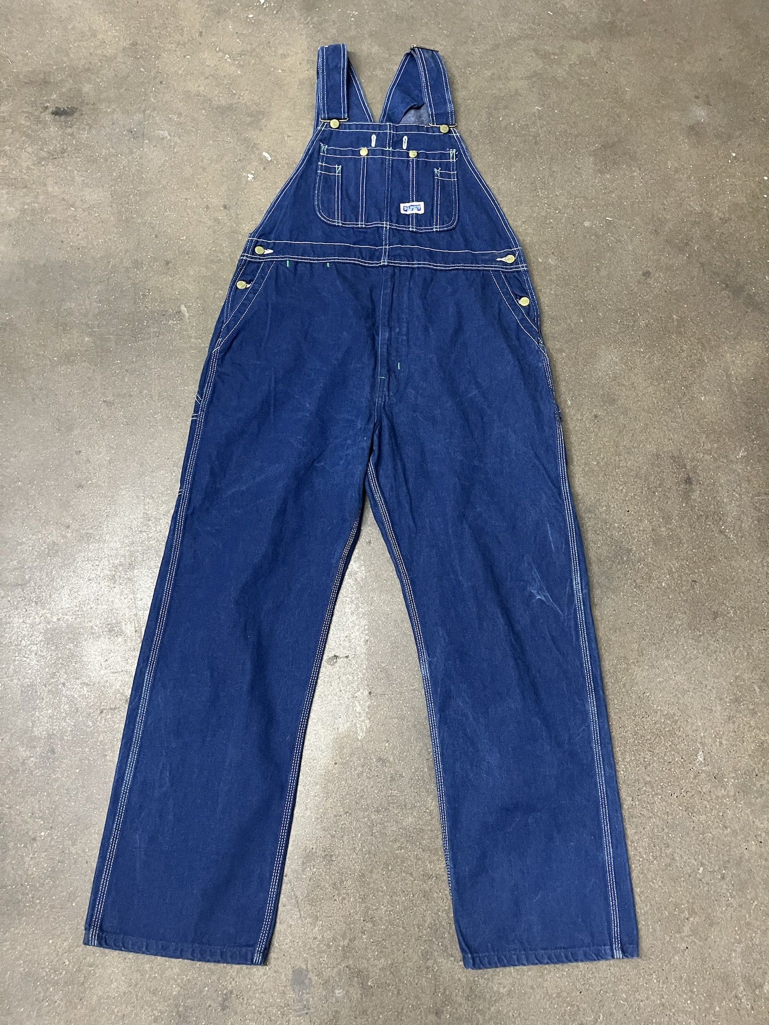 Carhartt × Vintage Vintage 1990s Big Smith Dark Wash Denim Overalls Size XL Size US XL / EU 56 / 4 - 1 Thumbnail