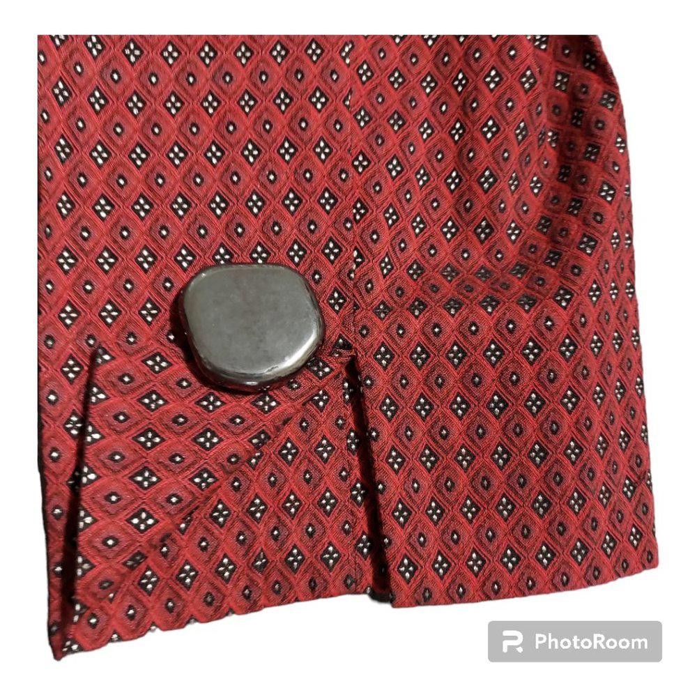 Banana Republic CT698 Banana Republic Ladies Red & Black Pant 12 Size 34" / US 12 / IT 48 - 2 Thumbnail
