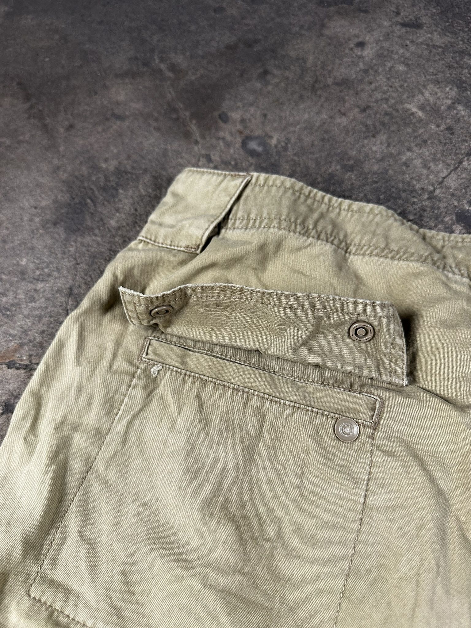 Schott 2000s Schott Baggy Cargo Military Washed Y2k Shorts Size US 32 / EU 48 - 7 Thumbnail
