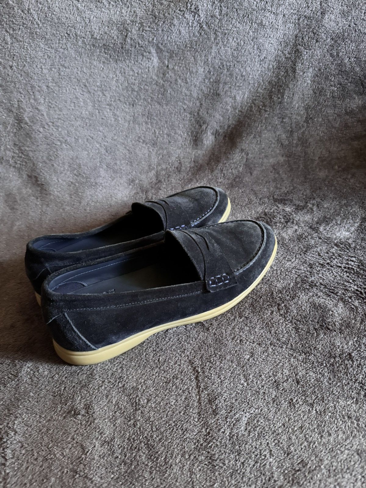 Brunello Cucinelli Brunello cucinelli suede navy loafers Size US 8.5 / EU 41-42 - 3 Thumbnail
