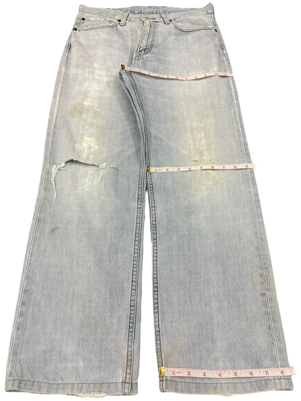 Levi's Vintage 90s Levi’s 502 Distressed Baggy Jeans Size US 32 / EU 48 - 12 Thumbnail
