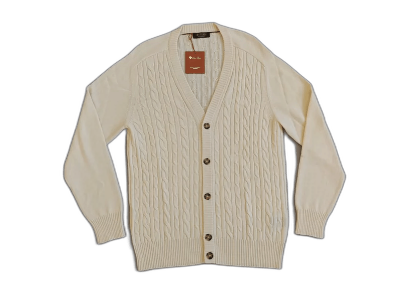 Loro Piana Loro Piana Baby Cashmere Cable Knit Cardigan Size US L / EU 52-54 / 3 - 1 Thumbnail
