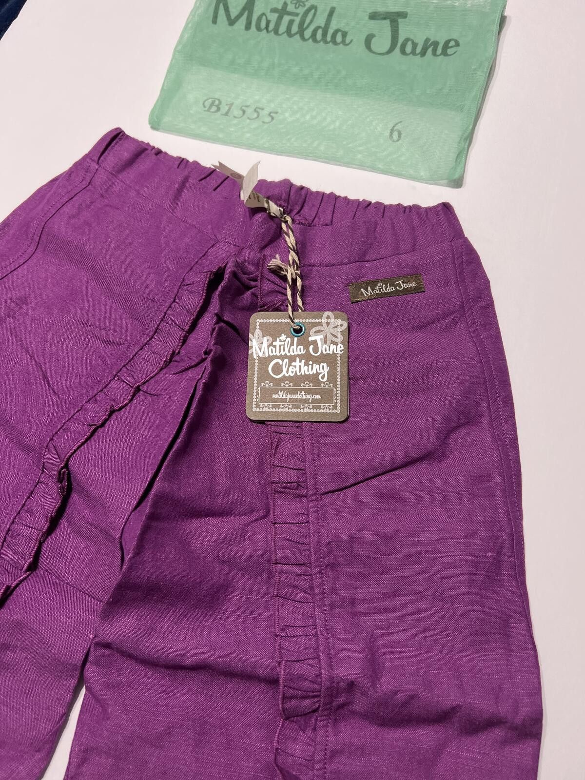 Other Matilda Jane Purple Ruffle Pants Size 6 Girls Size 24" / US 00 / IT 34 - 4 Thumbnail