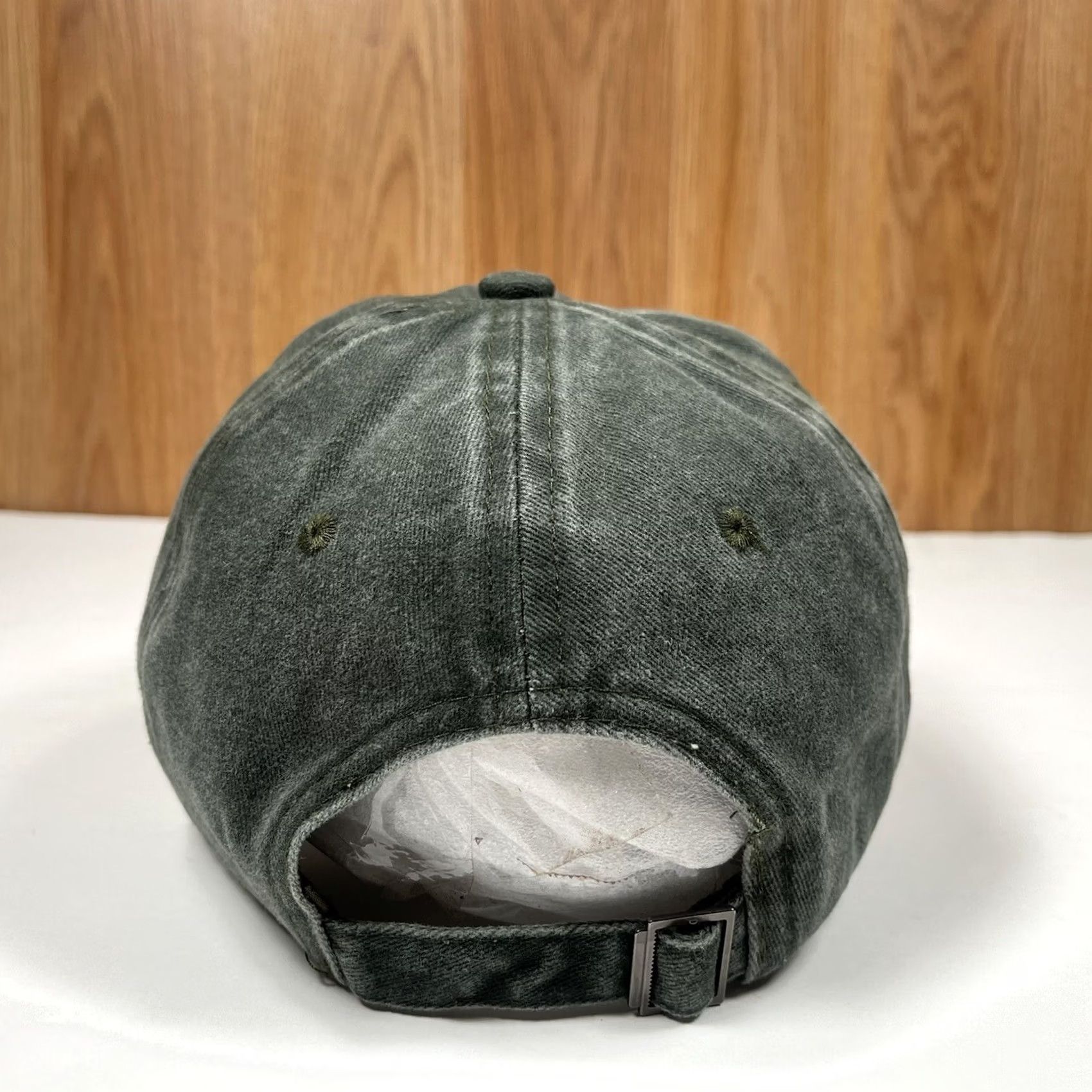 Vintage Adjustable Gray Strapback Baseball Cap Adult Unisex Size ONE SIZE - 5 Thumbnail