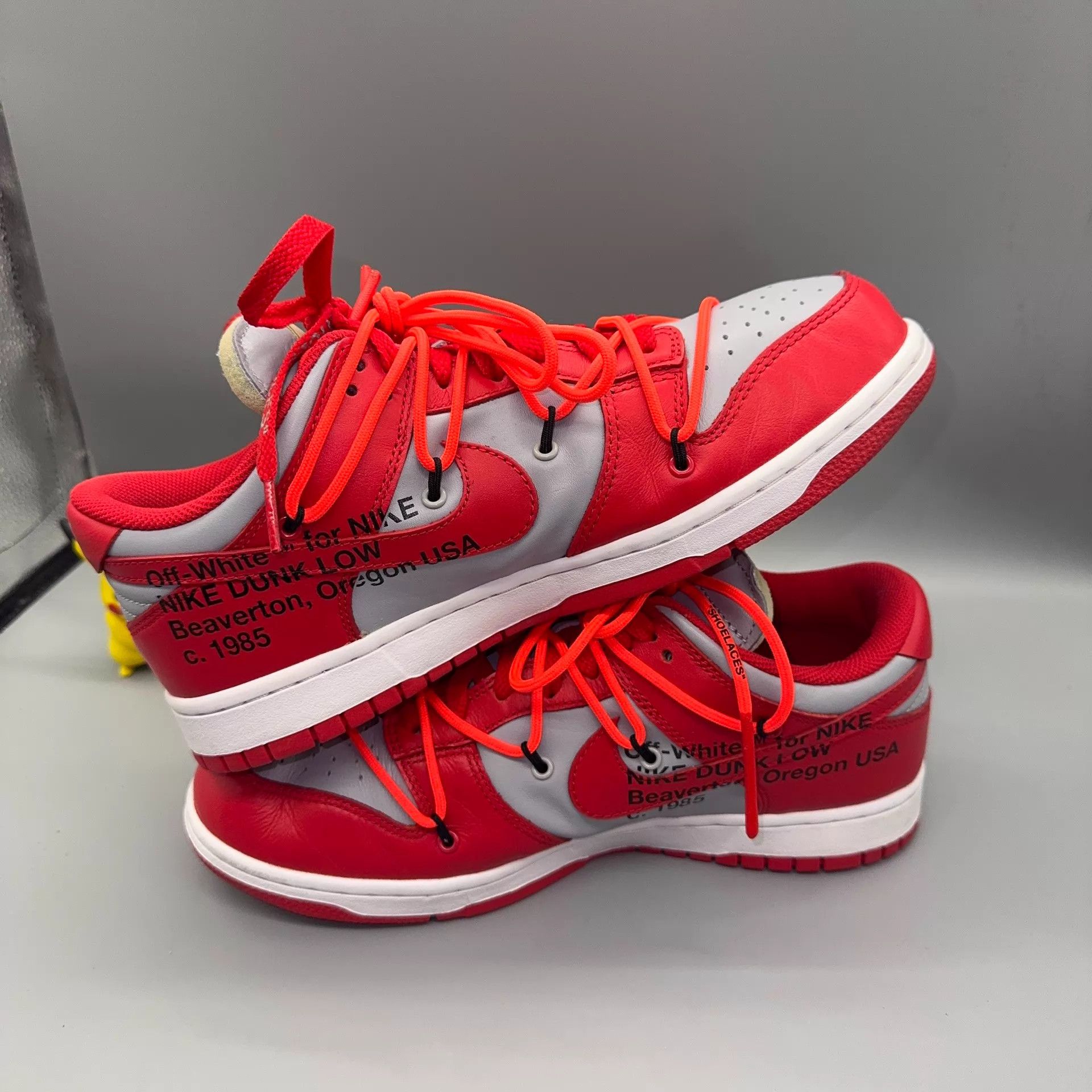 Nike Nike Dunk Off-White Red 42 Size US 9 / EU 42 - 6 Thumbnail