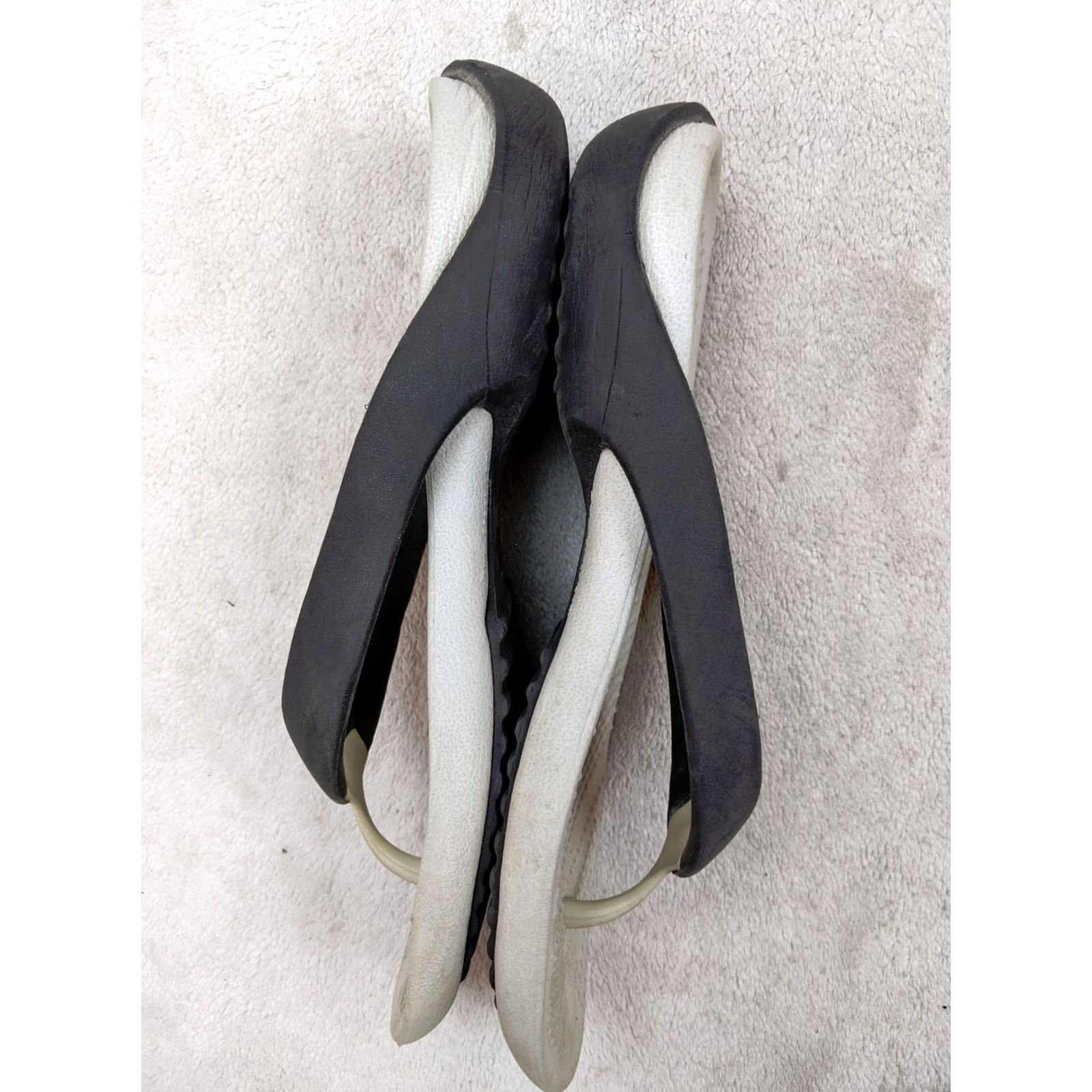 Crocs Crocs Athens Womens 7 Black Sandals Thong Comfort Beach Travel Outdoors Shoes Size US 7 / IT 37 - 6 Thumbnail