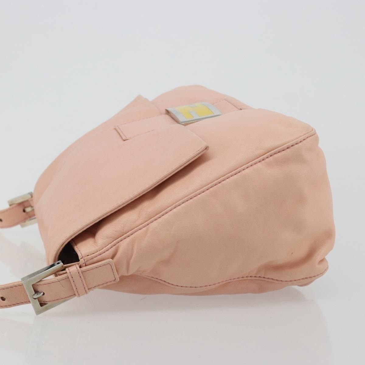 Fendi Fendi Leather Mamma Baguette Shoulder Bag Pink Size ONE SIZE - 4 Thumbnail