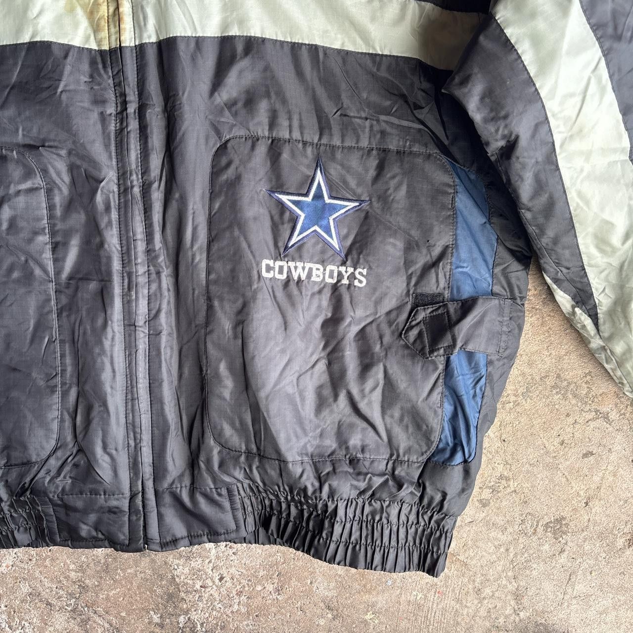 Pro Player 90s Dallas Cowboys NFL American Pro Sports Hooded Jacket ⭐️ Size US L / EU 52-54 / 3 - 2 Thumbnail