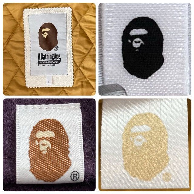 Bape BAPE LOGO Leather Sleeve Varsity Jacket a bathing ape Size US L / EU 52-54 / 3 - 8 Thumbnail