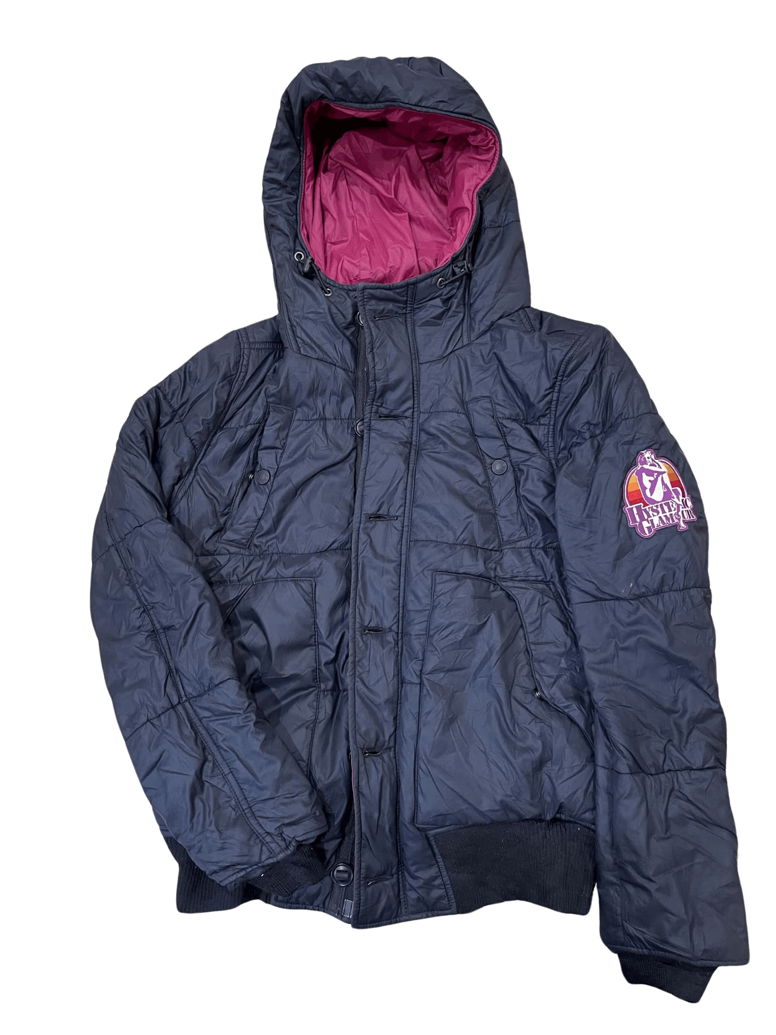 Hysteric Glamour Vintage Hysteric Glamour Patchwork Puffer Jacket Size M / US 6-8 / IT 42-44 - 1 Thumbnail