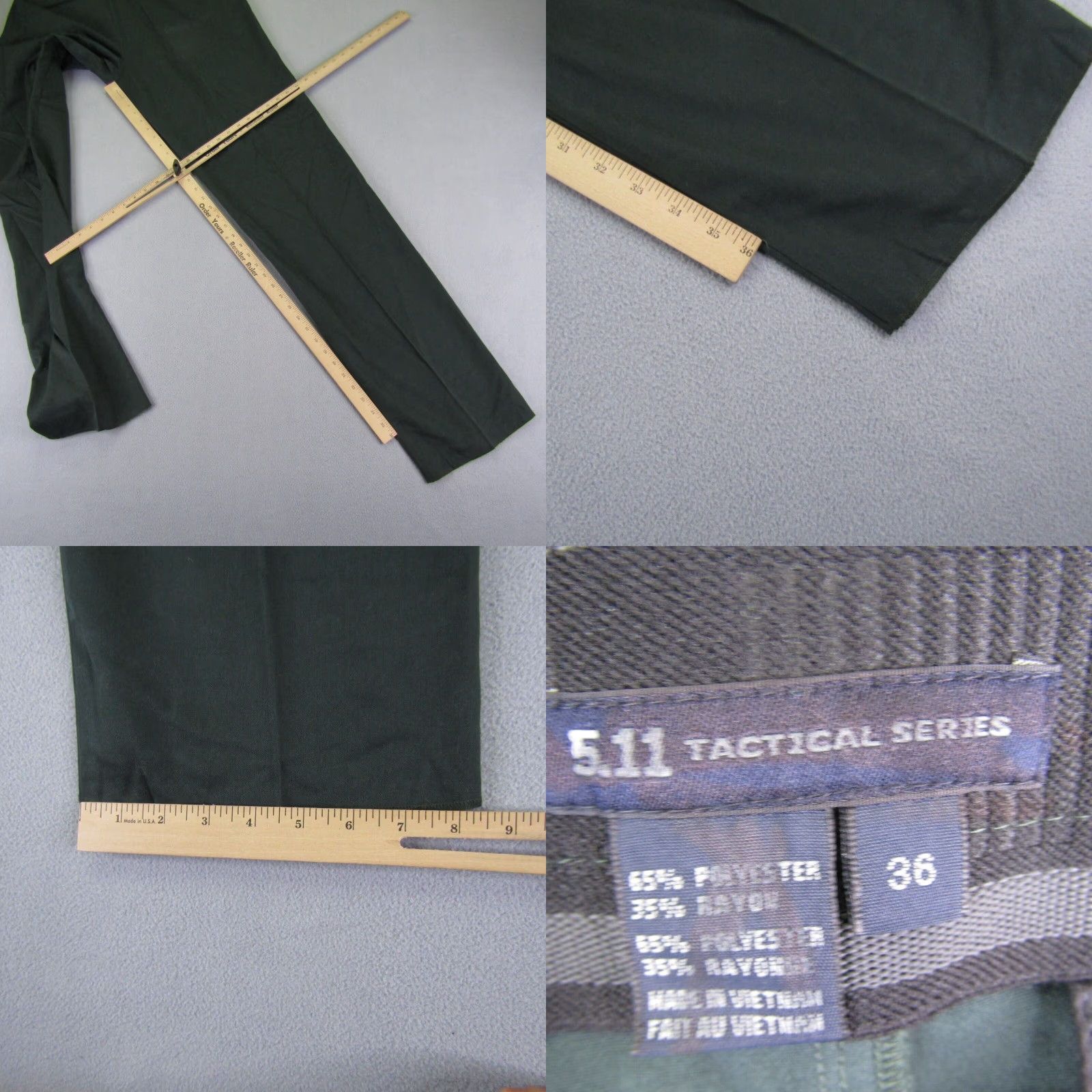 Vintage VINTAGE 5.11 Tactical Series Pants Mens 36 Green Chino Pleated Utility Uniform Unhemmed Regular Straight 38 Inseam Mens 5.11 Tactical Size US 32 / EU 48 - 8 Thumbnail