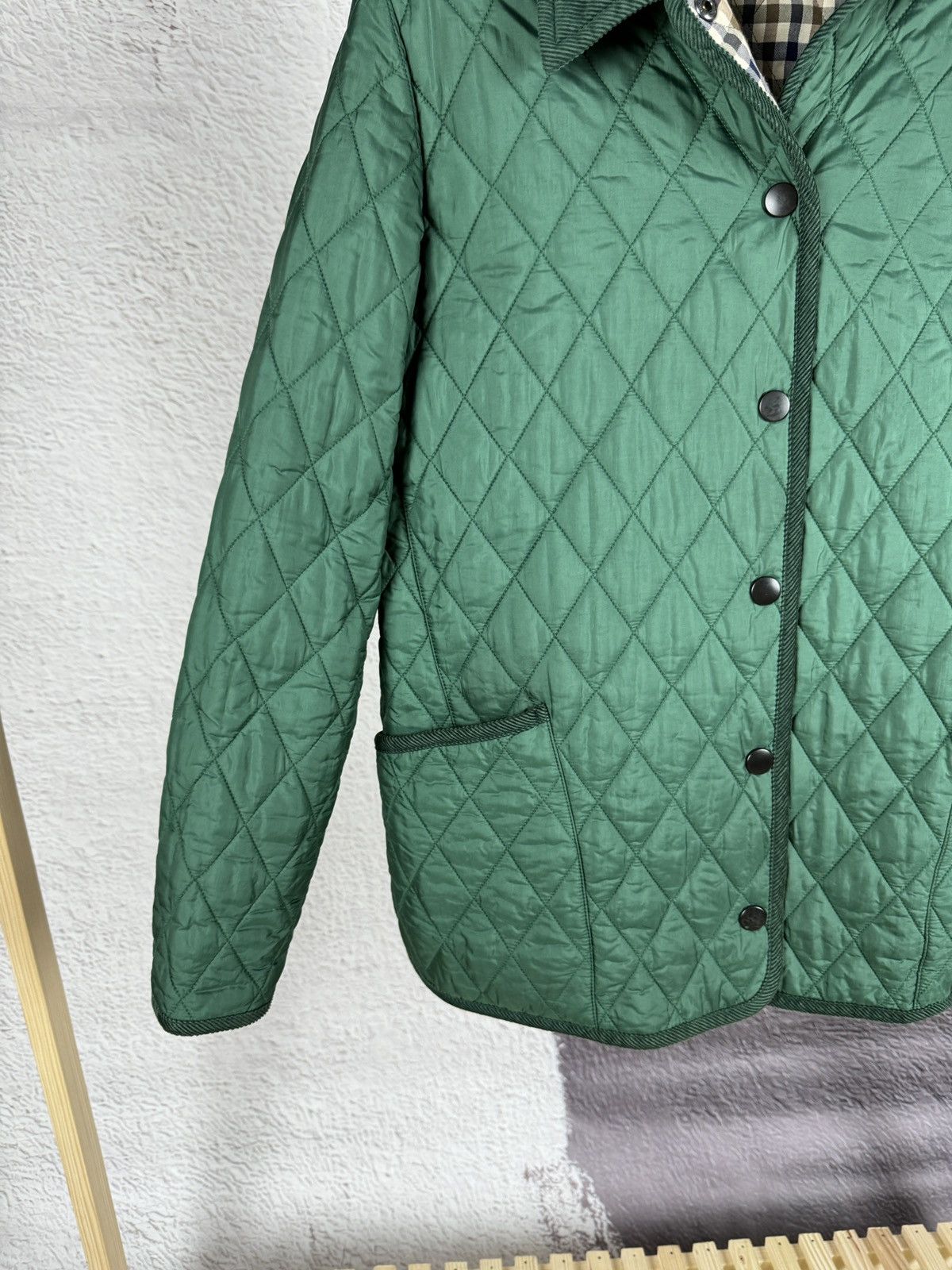 Aquascutum Aquascutum Green Quilted women’s jacket check size M Size M / US 6-8 / IT 42-44 - 6 Thumbnail