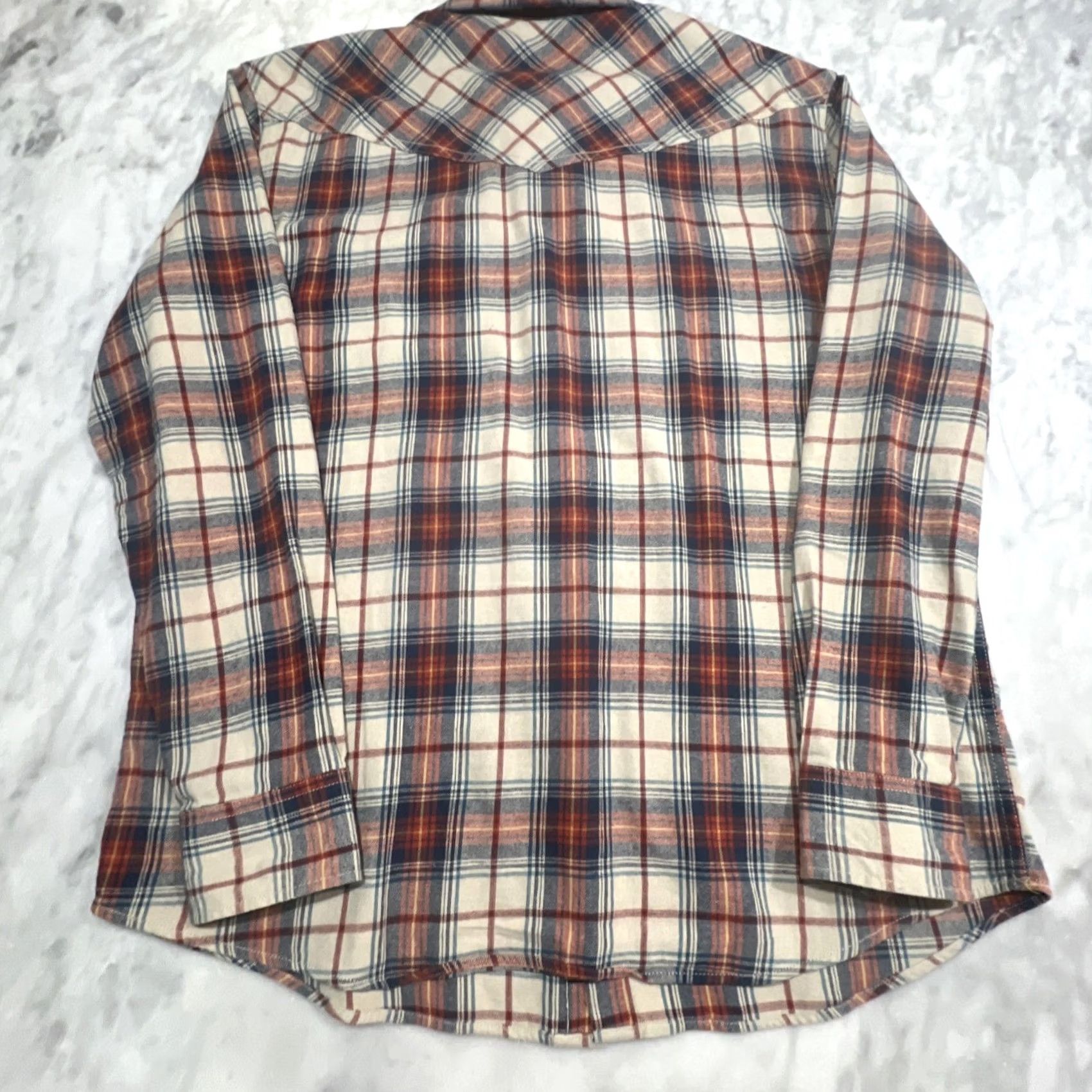 Cody James Cody James Pearl Snap Flannel Shirt Men Large Regular Fit Plaid Pockets Western Cowboy Button-Up Shirt Size US L / EU 52-54 / 3 - 7 Thumbnail