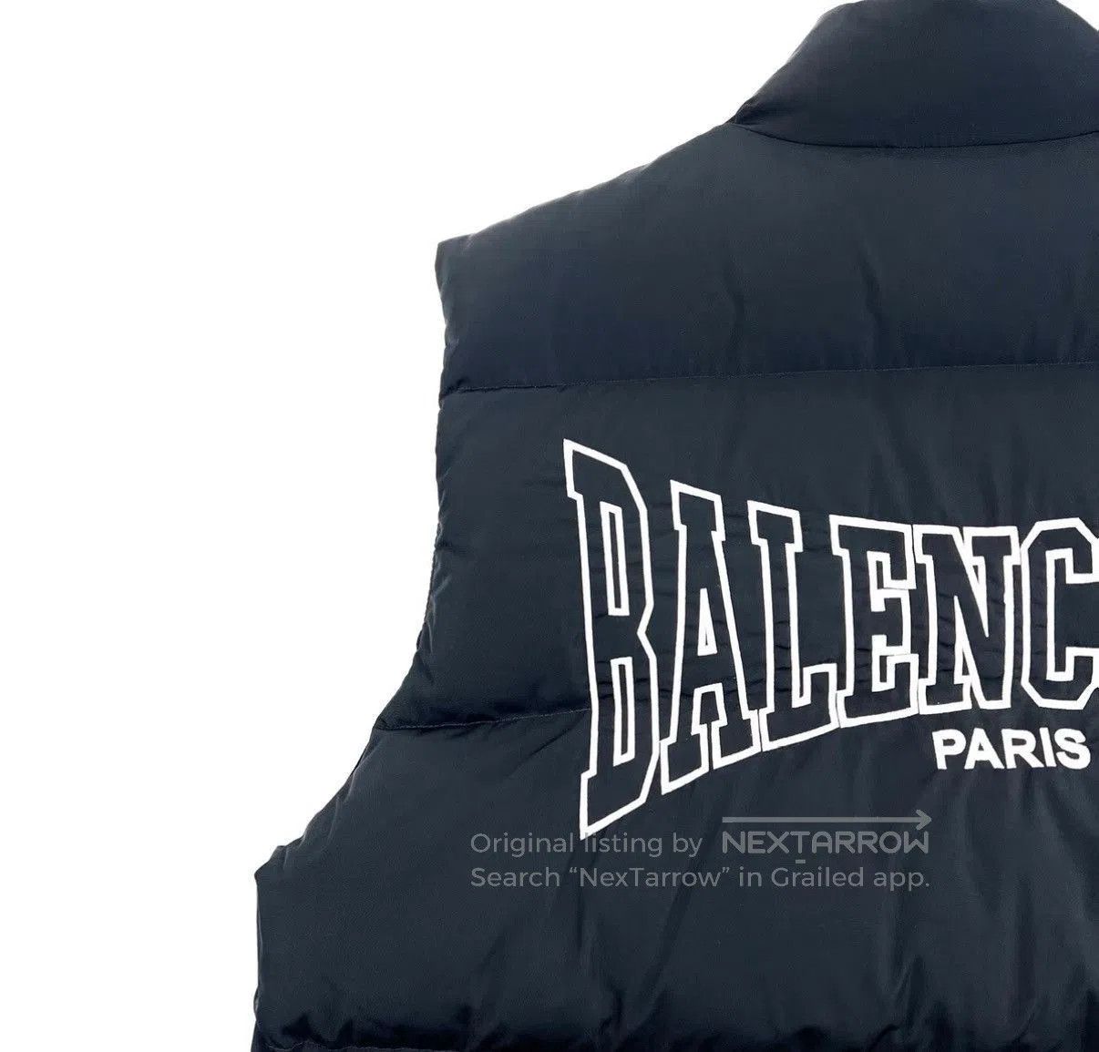 Balenciaga Black Puffer Vest with Zip Closure. Size US M / EU 48-50 / 2 - 5 Thumbnail