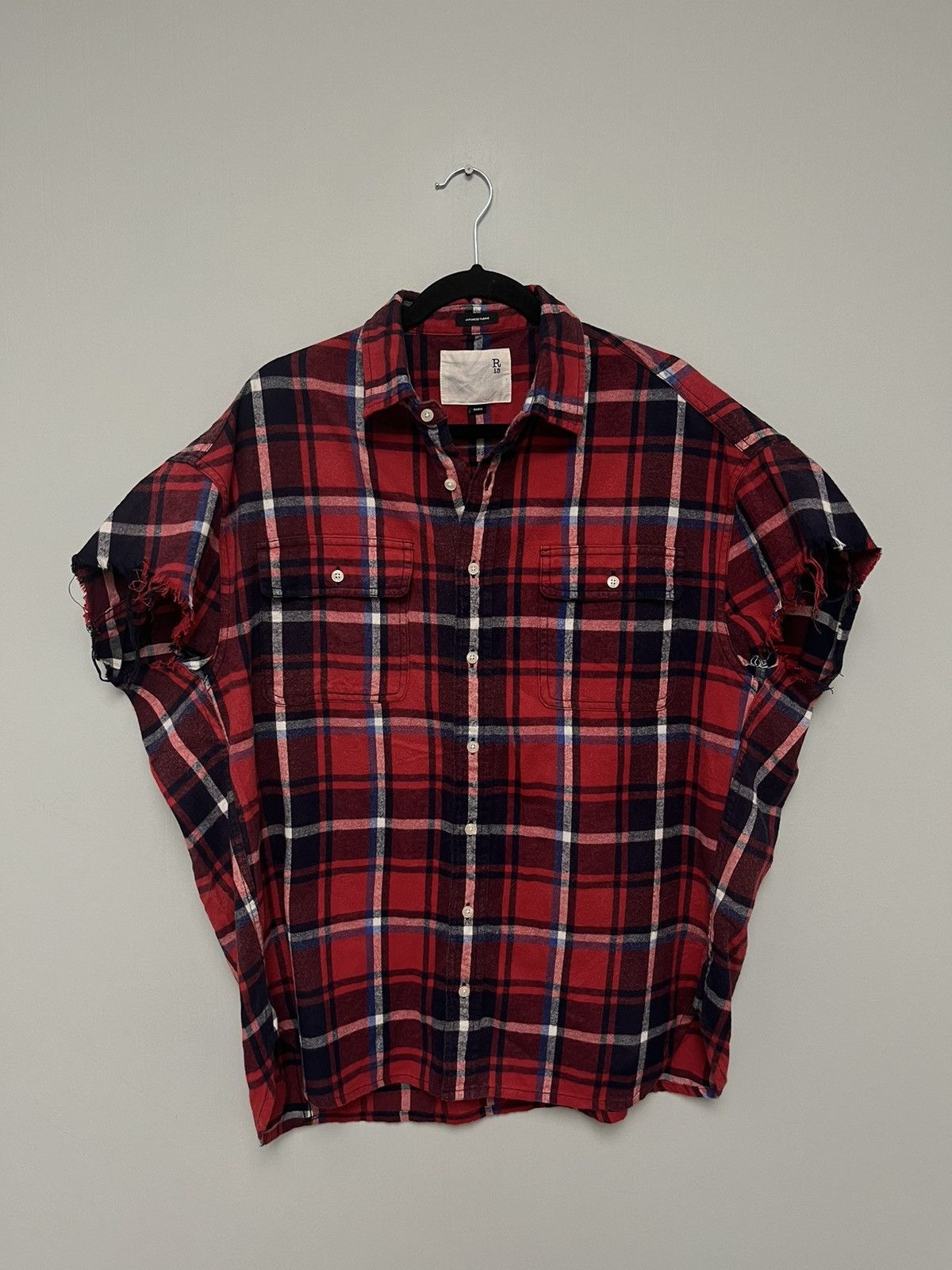 R13 Oversized Cut-off shirt. Small Size US S / EU 44-46 / 1 - 5 Thumbnail