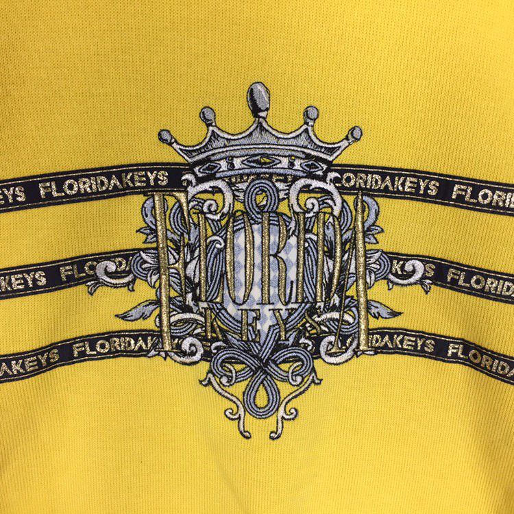 Sweatshirt Florida Keys Spellout Embroidery