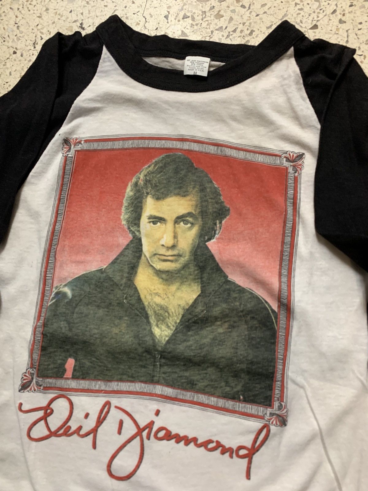 Vintage Neil Diamond Vintage 1983 Tour Tee Size US S / EU 44-46 / 1 - 2 Thumbnail