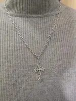 VIBE Cross Punk Necklace Chain Choker Size ONE SIZE - 4 Thumbnail