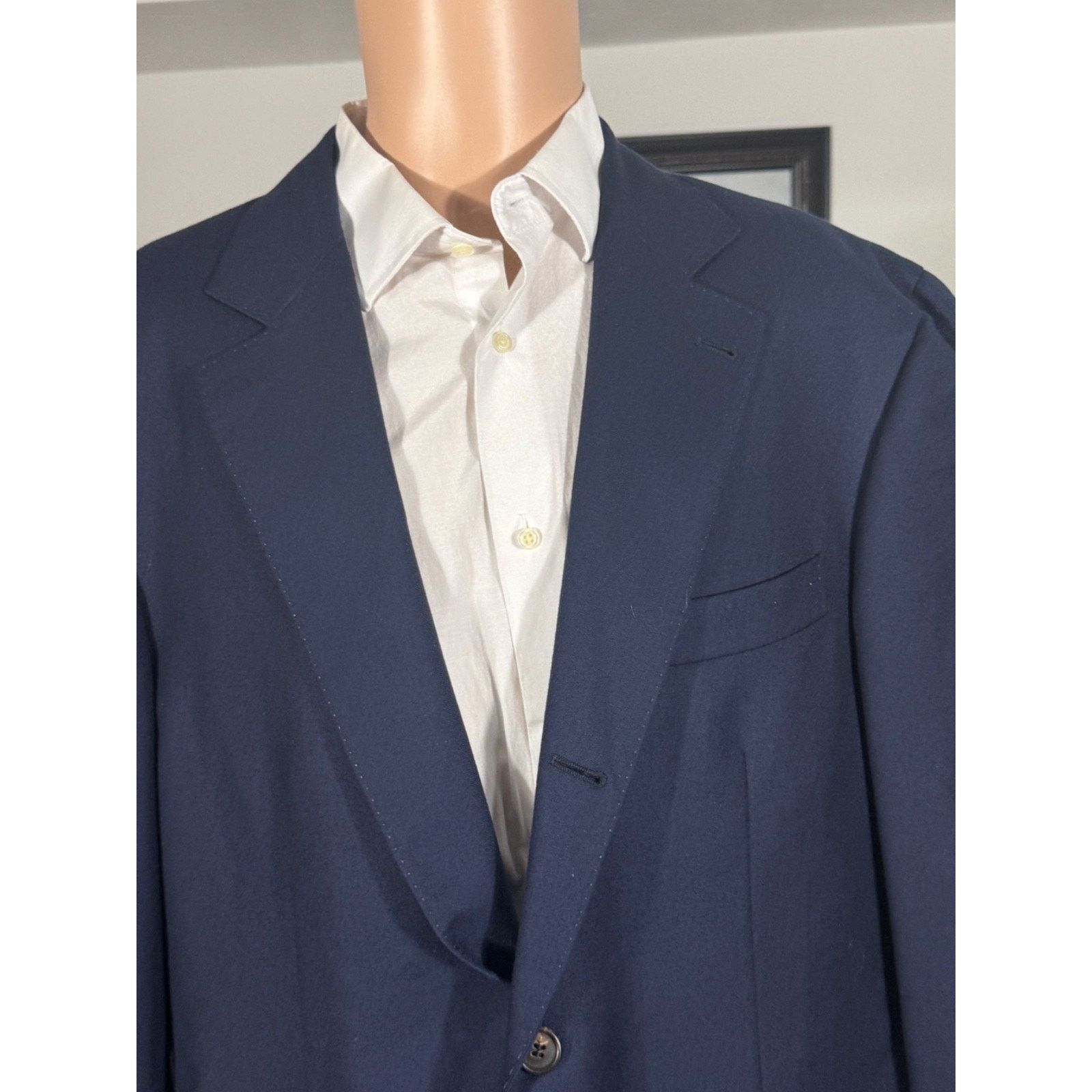 Brunello Cucinelli Brunello Cucinelli Navy 100% Cashmere Blazer Jacket 48 Tweed Size 48R - 1 Thumbnail