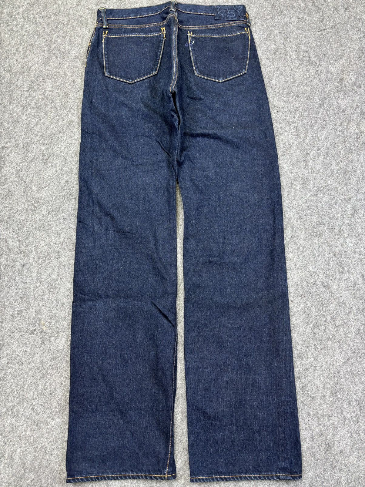 45rpm 💥Indigo Wash💥Rare 45rpm Organic Dye Regular Denim F893 Size US 31 - 12 Thumbnail