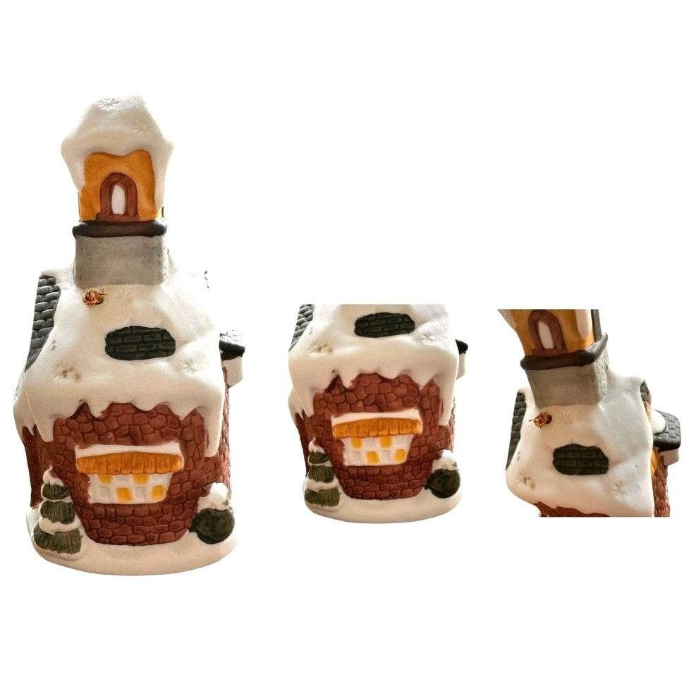Vintage Vintage Gift Collection Hand Painted Porcelain House Dinner Size ONE SIZE - 8 Thumbnail