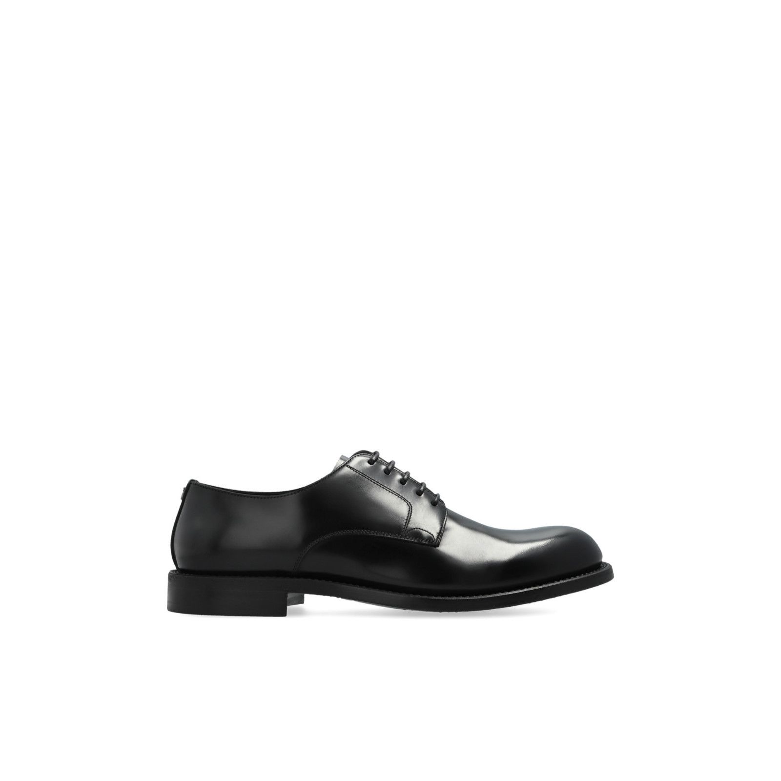 DOLCE&GABBANA Black Leather Derby Shoes New & Authentic (Men