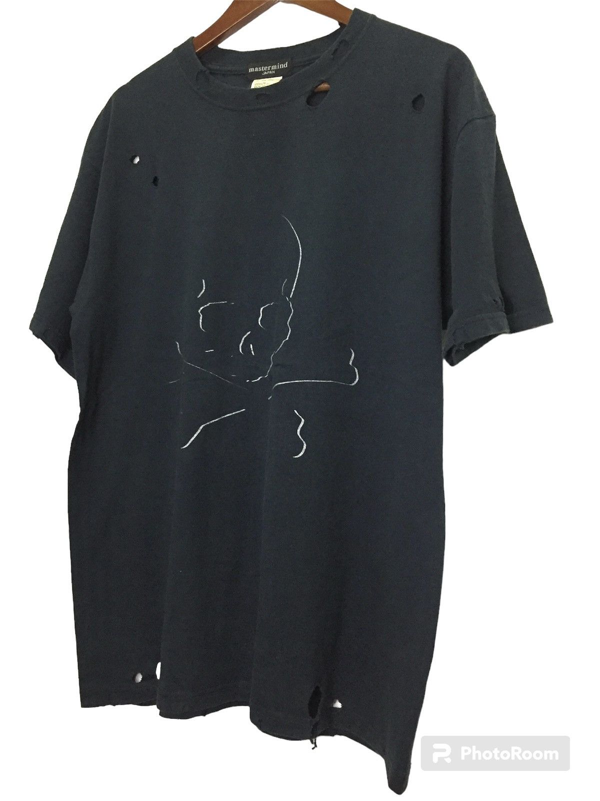 Mastermind Japan Distressed Mastermind Japan X 4SENSE Skull Damage Tee Size US L / EU 52-54 / 3 - 2 Thumbnail