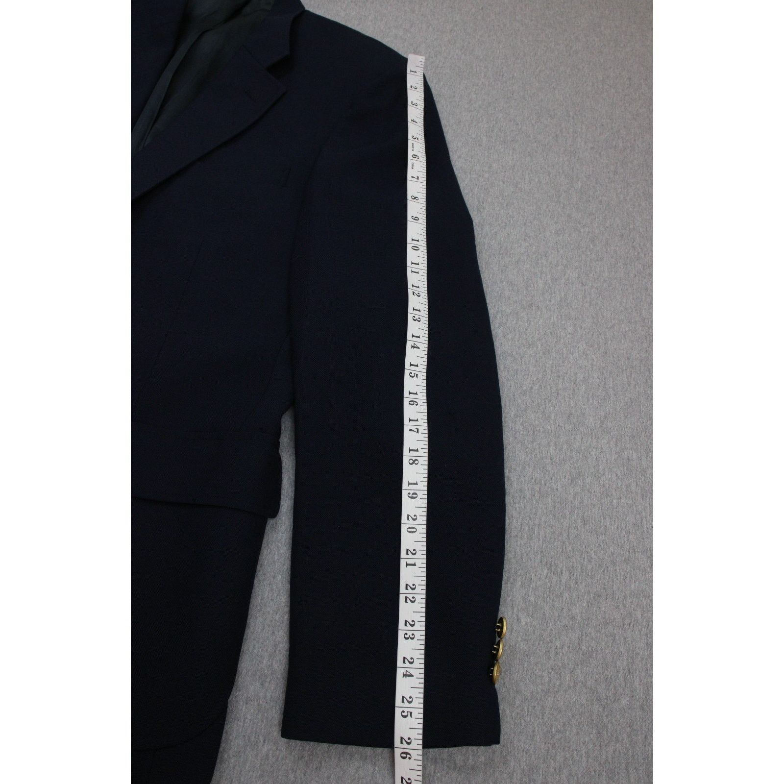 Stafford Stafford Blazer Men's Size 42L Navy Blue 2 Button Single Size 42L - 8 Thumbnail