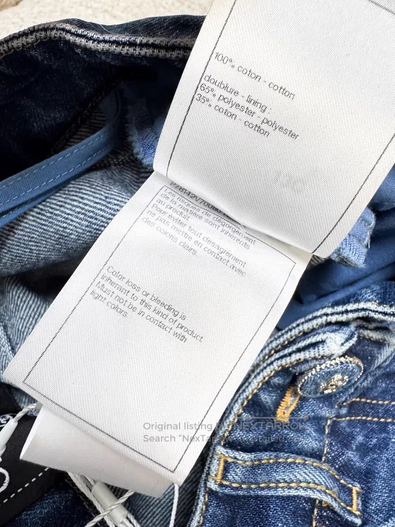 Chanel Chanel Love embroidery graffiti blue straight jeans trouse Size 42" / US 20 - 8 Thumbnail