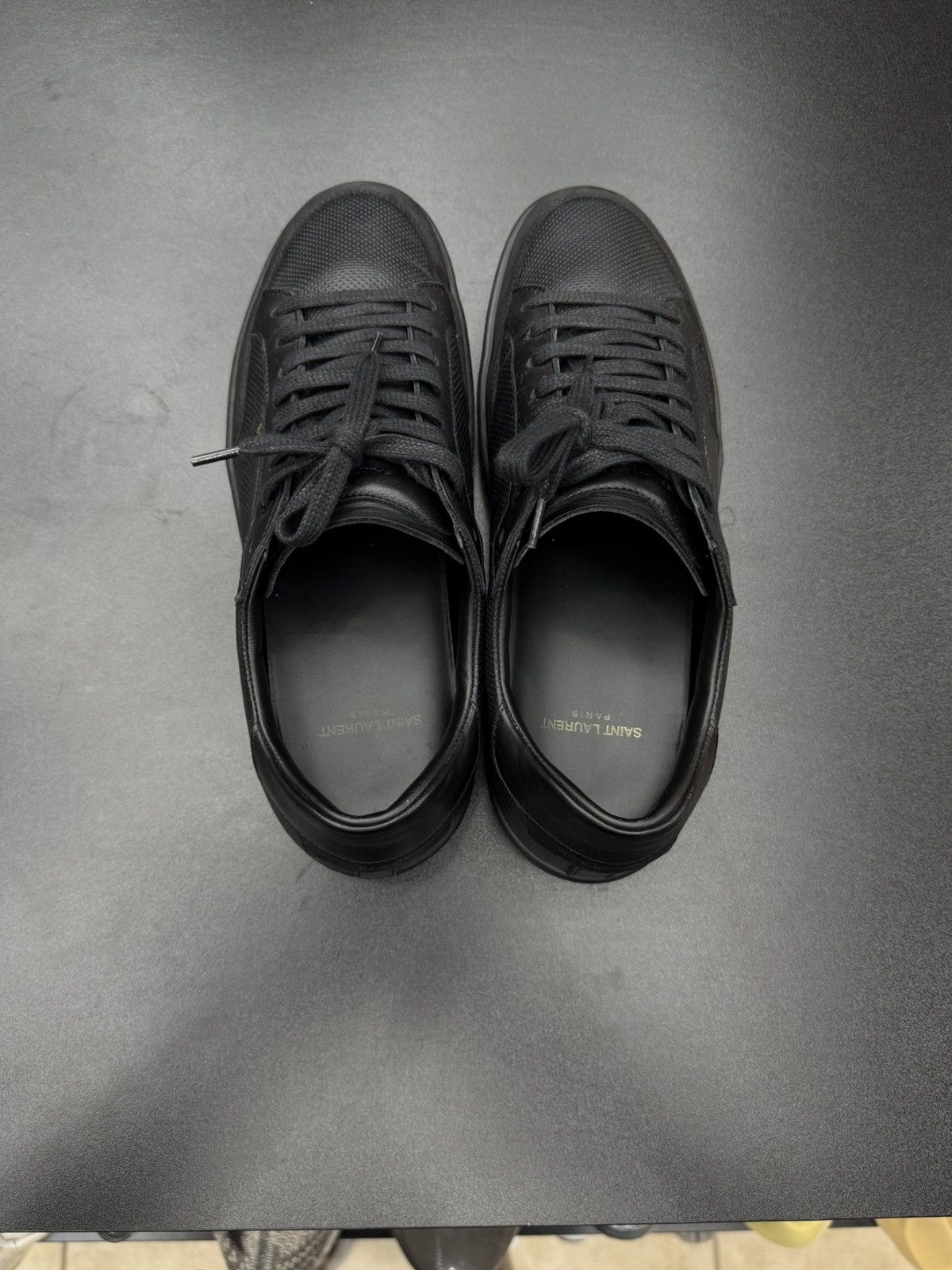 Saint Laurent Paris Saint Laurent Court Classic SL 10 Low Perforated Black 10 US Size US 10 / EU 43 - 14 Thumbnail