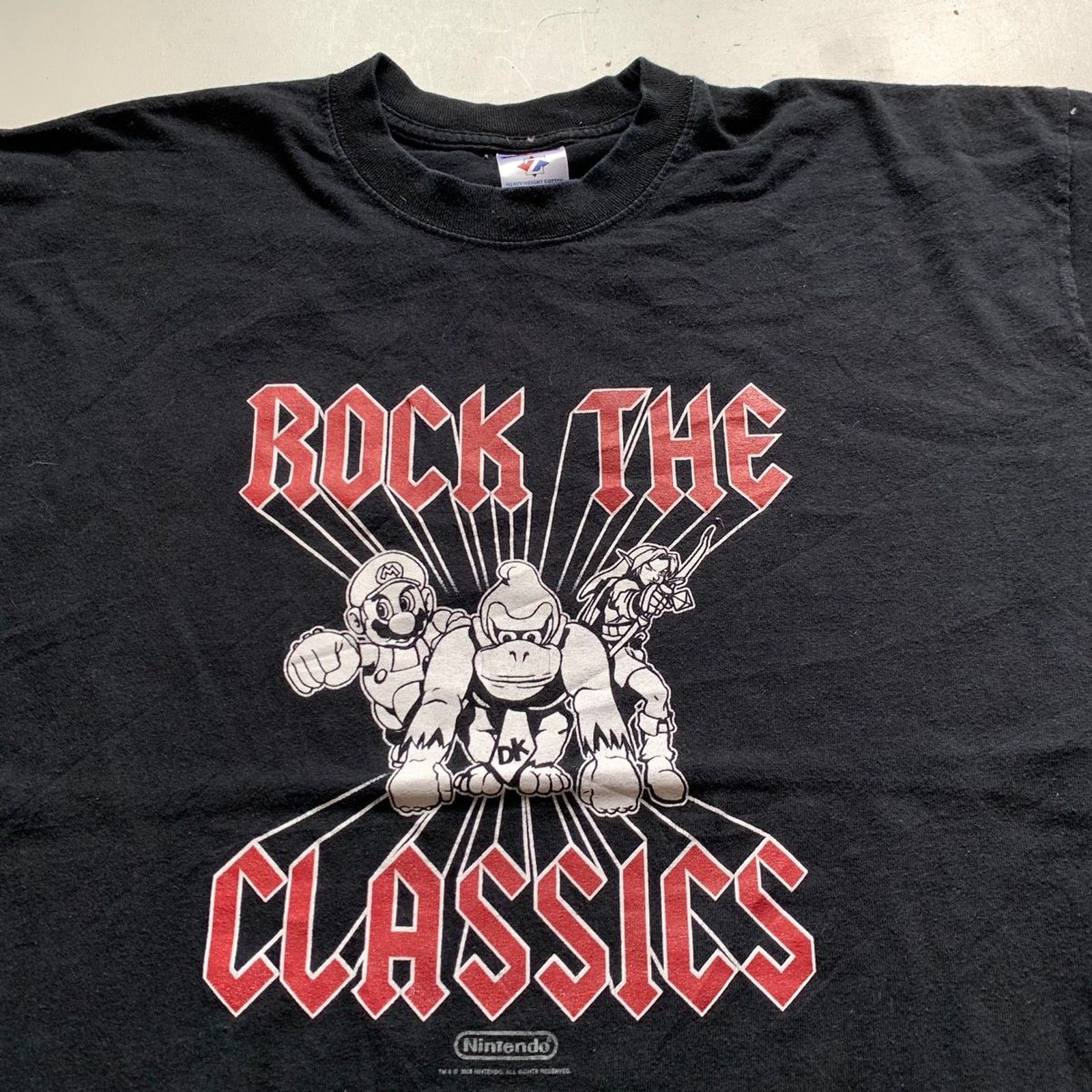 Jerzees Vintage Y2K Nintendo Donkey Kong Mario T Shirt XL Sun Faded Size US XL / EU 56 / 4 - 2 Thumbnail