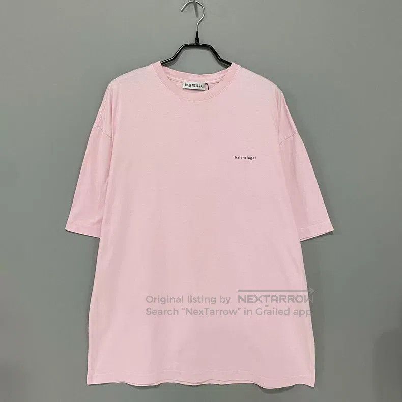 Balenciaga Balenciaga Pink small logo short sleeve Size US XS / EU 42 / 0 - 1 Thumbnail