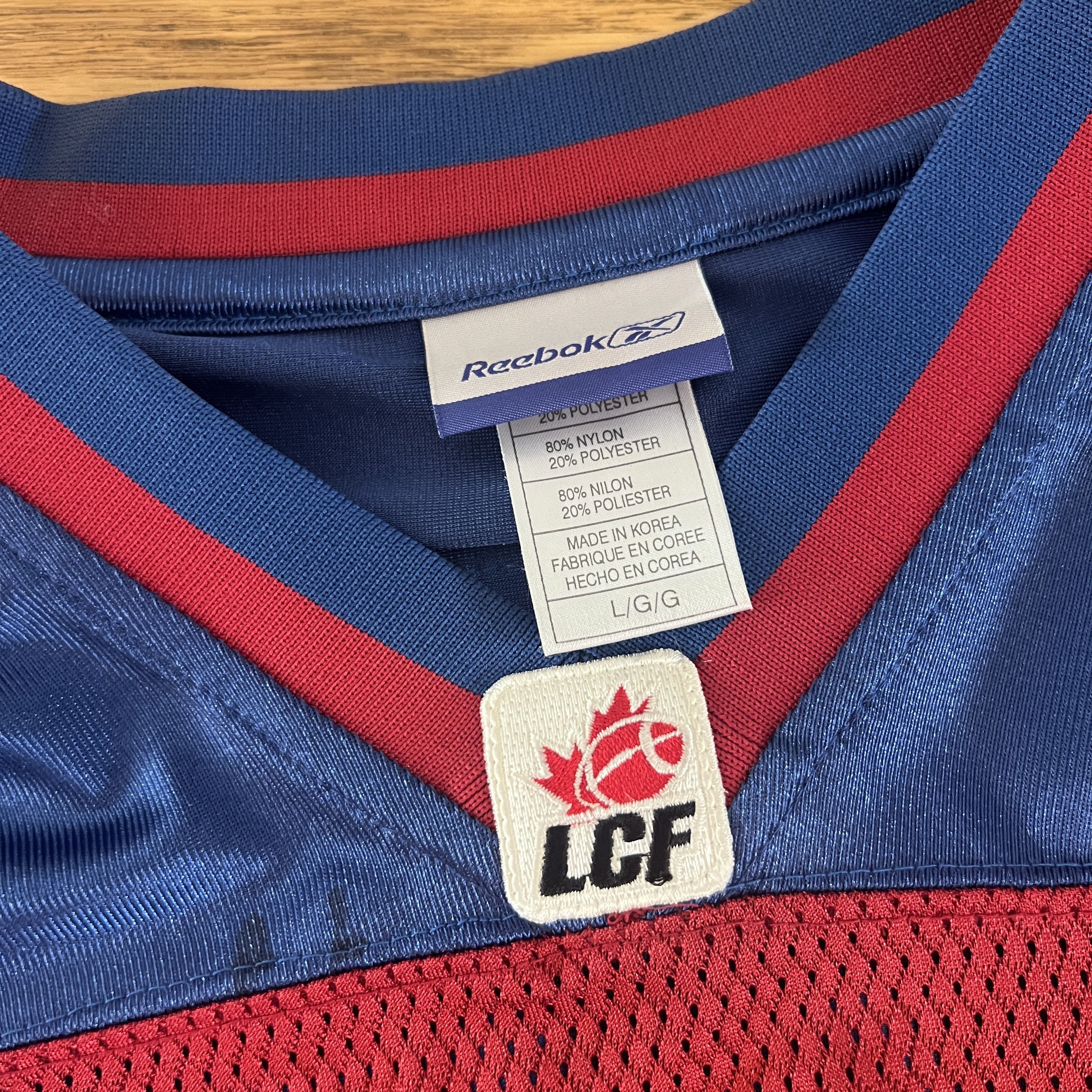 Reebok Montreal Alouettes Vintage CFL Canadian Jersey Blank Reebok Size US L / EU 52-54 / 3 - 3 Thumbnail