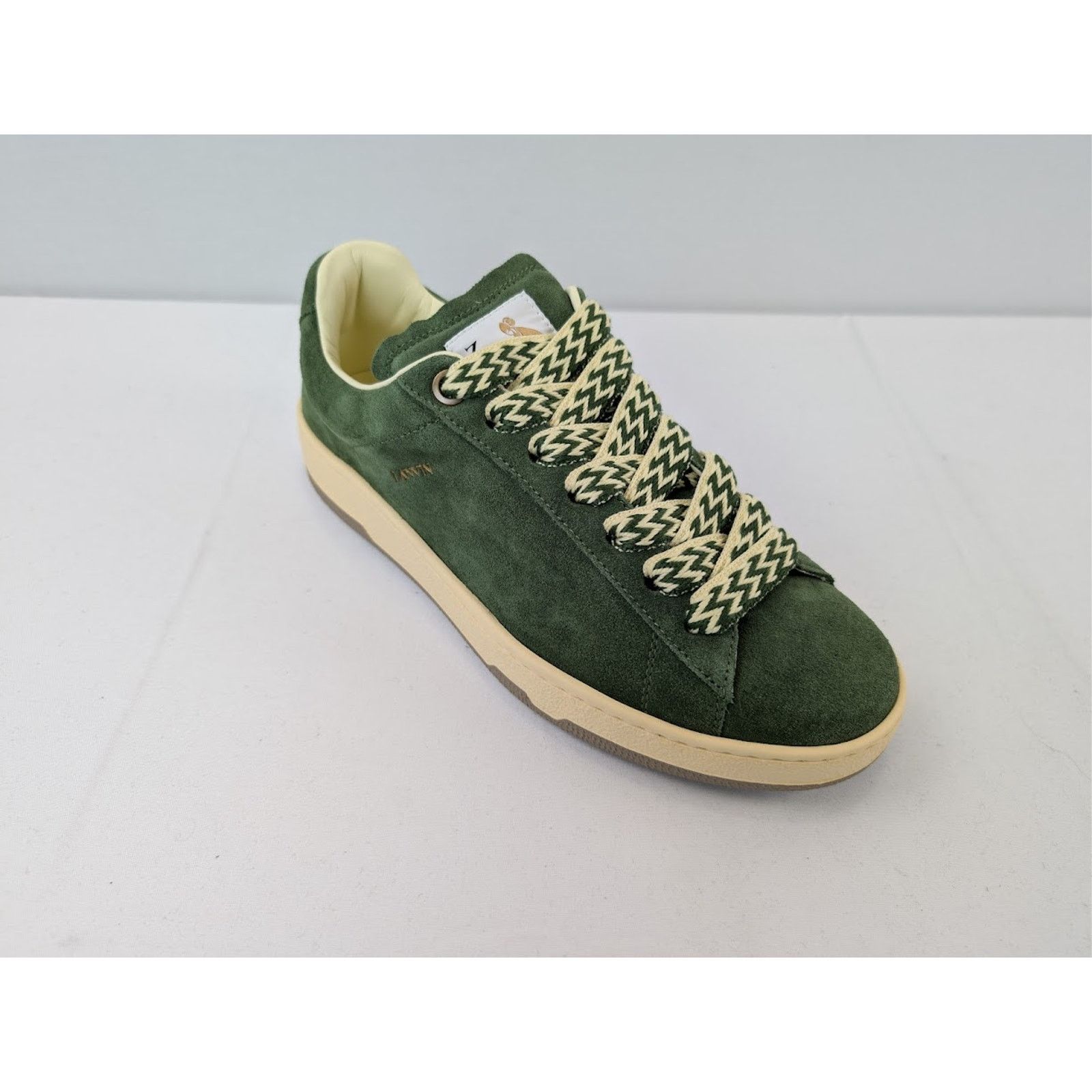 Lanvin o1rshd1 Curb Lite Low-Top Sneakers in Dark Green Size US 11 / EU 44 - 3 Thumbnail