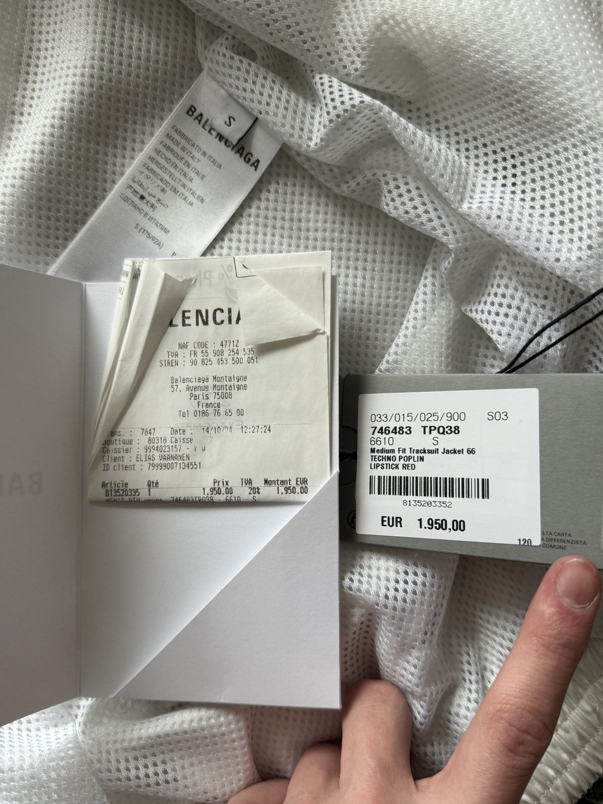 Balenciaga Balenciaga 3B Tracksuit Jacket Size US S / EU 44-46 / 1 - 7 Thumbnail