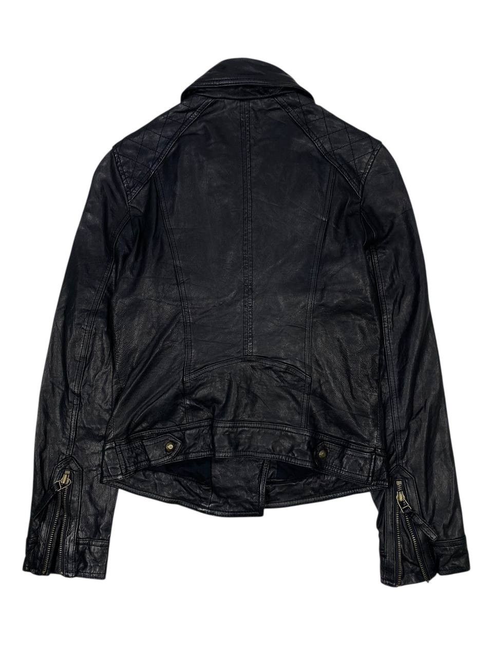 GOA Y2K 2000’s GOA Lamb Leather Riders Jacket Size S / US 4 / IT 40 - 13 Thumbnail
