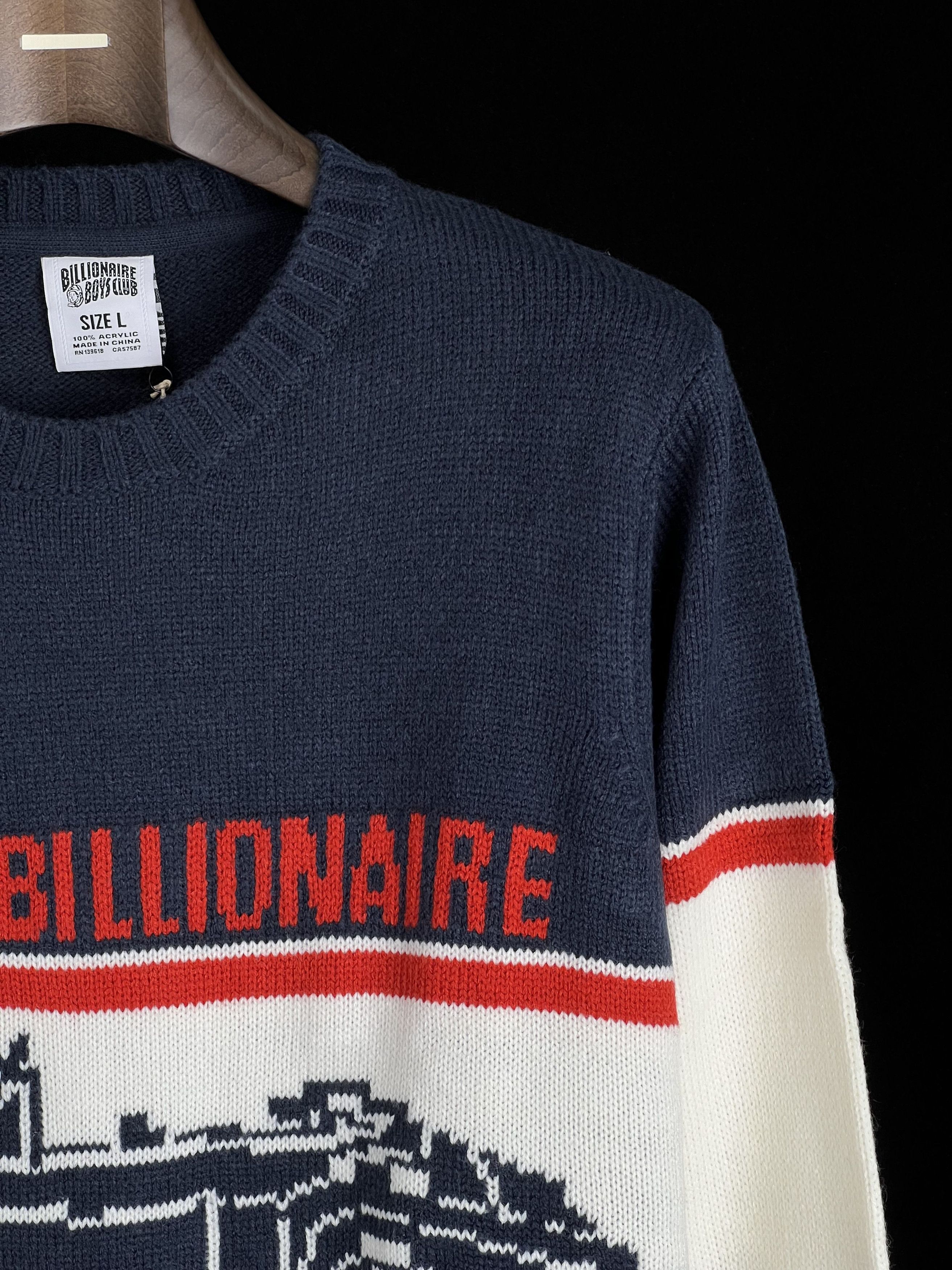 Billionaire Boys Club Brand New Vintage Car Sweater Navy Size L Size US L / EU 52-54 / 3 - 2 Thumbnail