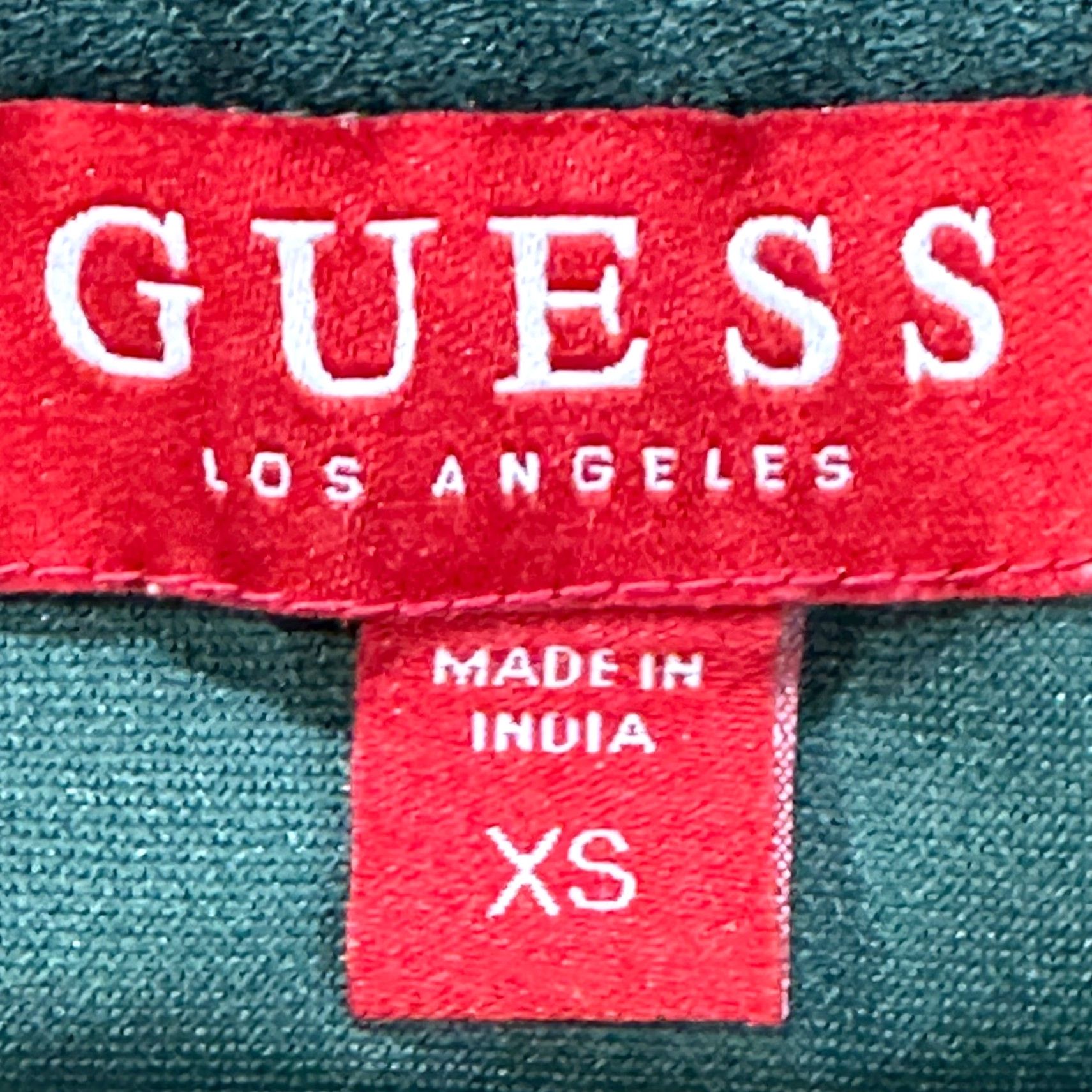 Guess GUESS Blouse XS Green Sheer Long Sleeve Off Shoulder Bodysuit Top Party/Cocktail Womens, 90s Minimalist Sexy Fairy Grunge Coquette Size XS / US 0-2 / IT 36-38 - 4 Thumbnail