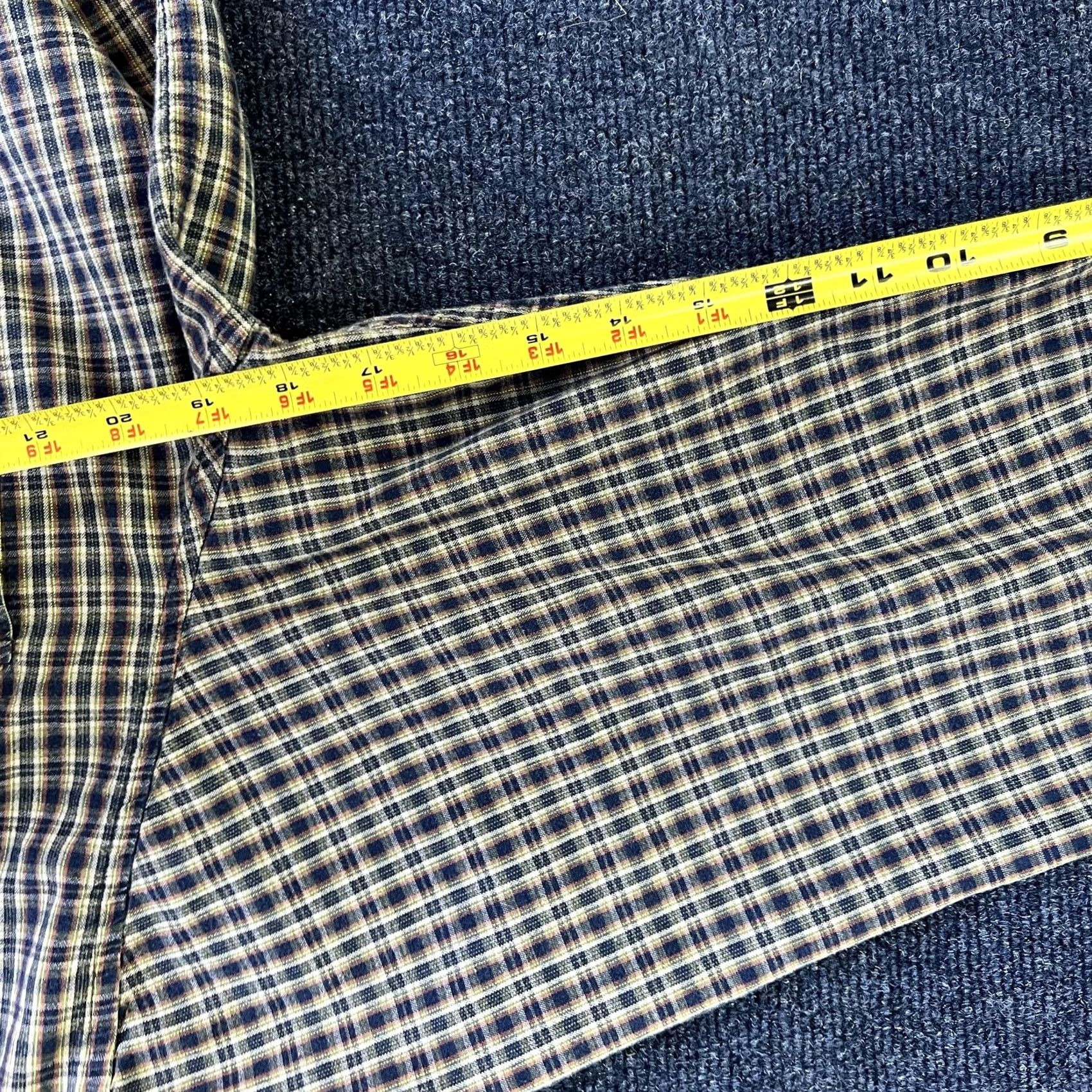 Aeropostale VINTAGE Aeropostale Shirt Mens L Blue Plaid Button Front Long Sleeve Cotton Size US L / EU 52-54 / 3 - 7 Thumbnail