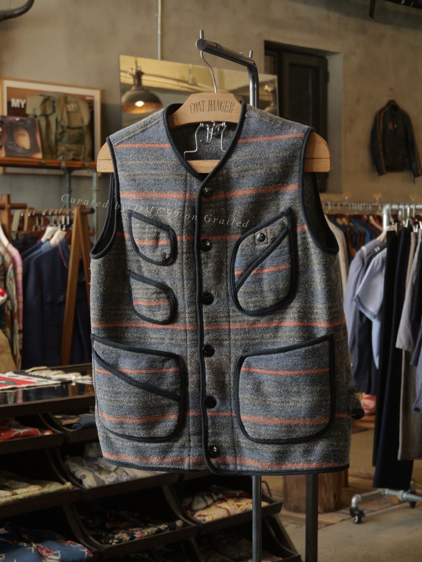 Kapital Kapital Multi-pocket Striped Vest Size US M / EU 48-50 / 2 - 1 Thumbnail