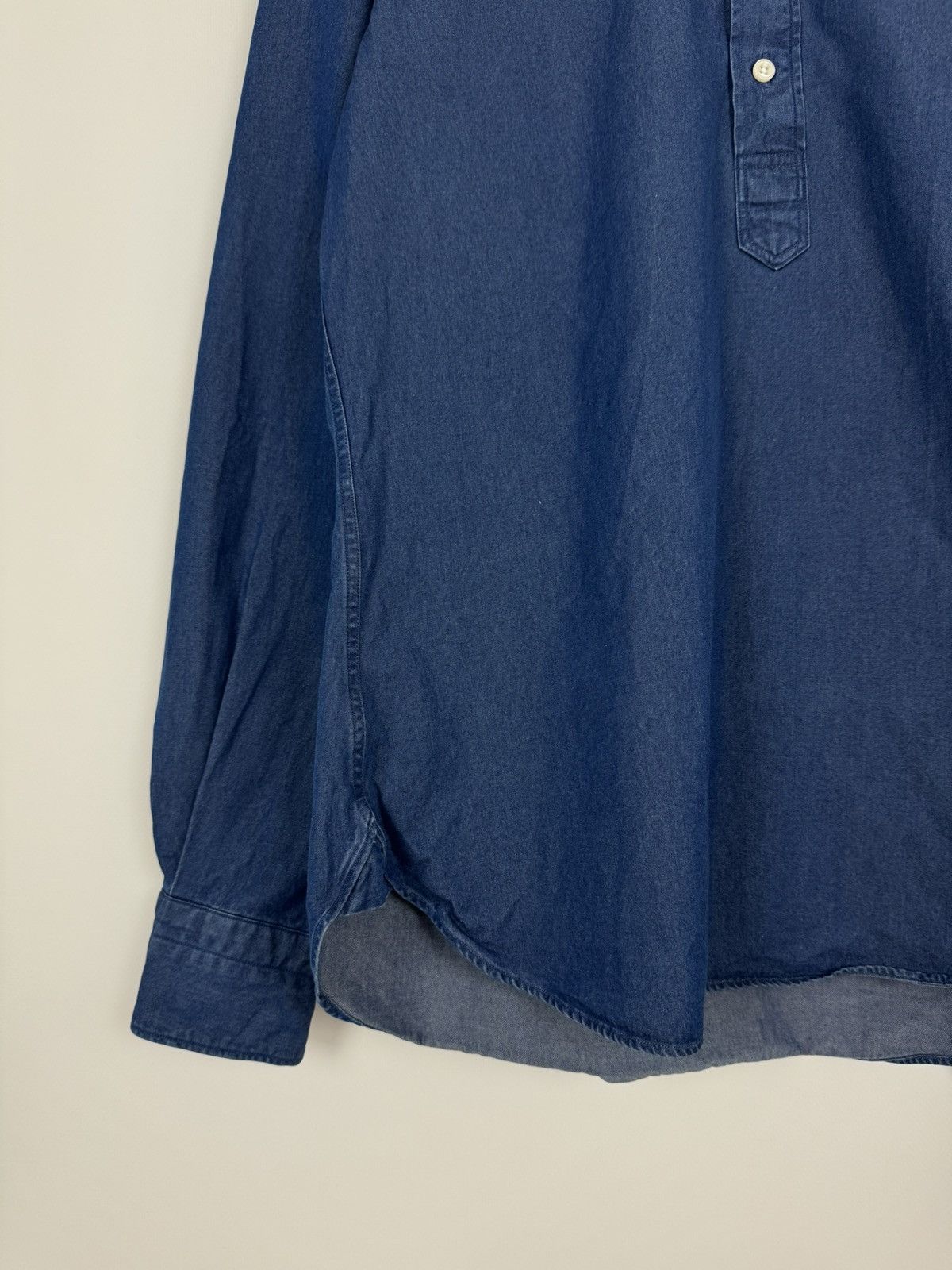 Suitsupply Suitsupply Blue Buttons Up Pullover Slim Fit Shirt Size US S / EU 44-46 / 1 - 5 Thumbnail