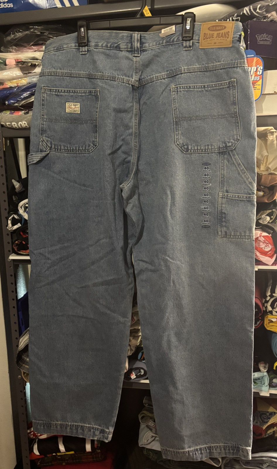 Old Navy × Vintage Vintage Y2K Light Blue Carpenter Jeans Old Navy Size US 40 / EU 56 - 2 Thumbnail