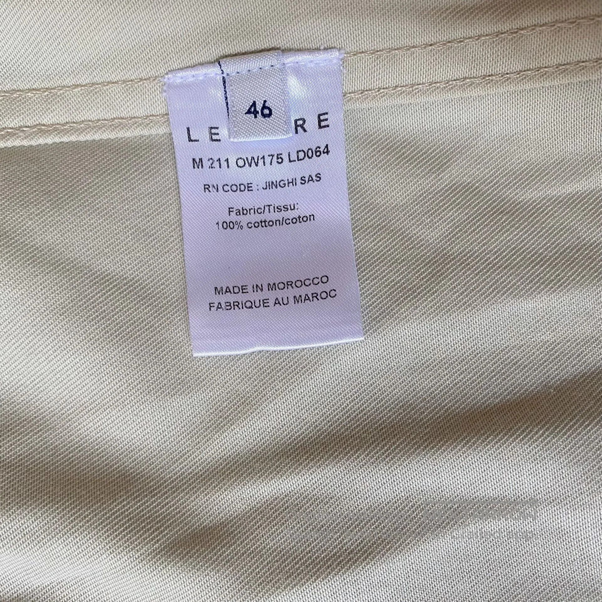 Lemaire multi-pocket boxy jacket shirt in cream. Size US L / EU 52-54 / 3 - 5 Thumbnail