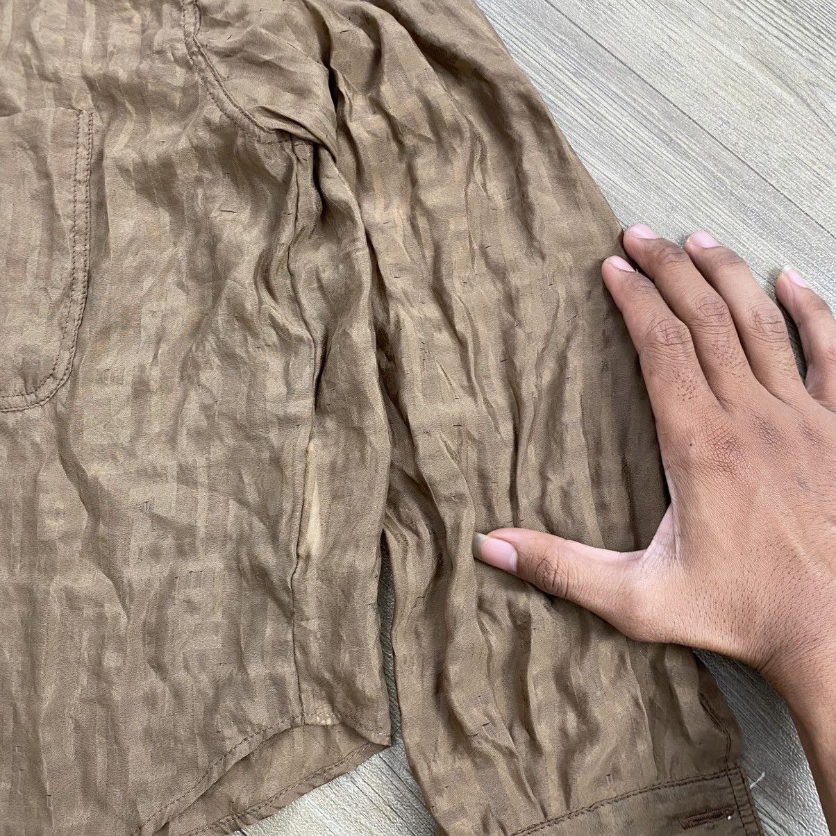 Fendi Vintage Fendi Monogram Distressed Transparent Shirt Luxury Size US M / EU 48-50 / 2 - 8 Thumbnail