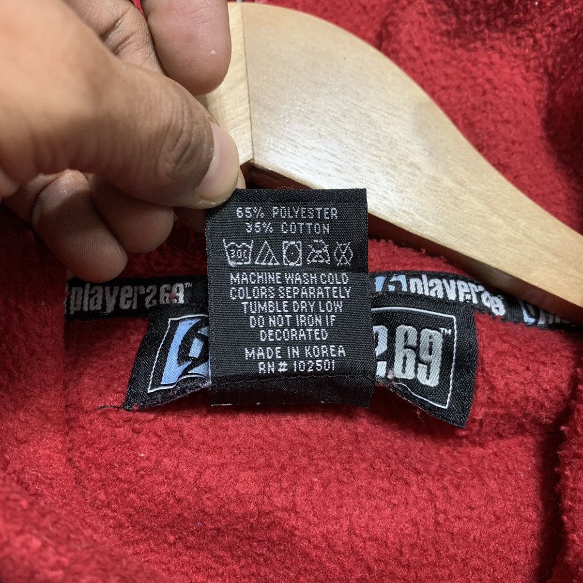 Japanese Brand Player 69 Big Logo Pullover Hoodie Size US L / EU 52-54 / 3 - 11 Thumbnail