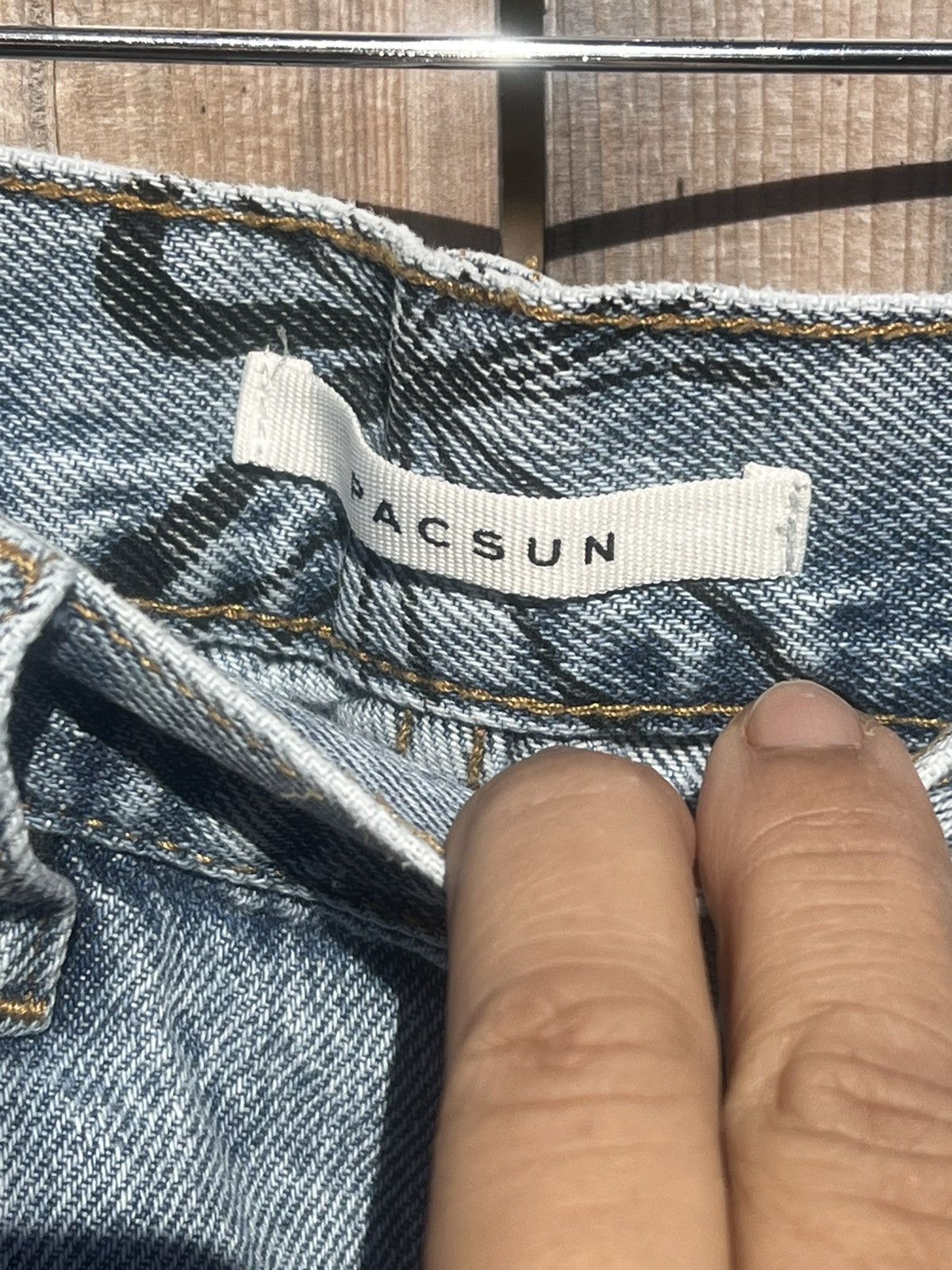 Pacsun PacSun Eco Butterfly High Waisted Straight Leg Jeans Size 25" / US 0 / IT 36 - 10 Thumbnail