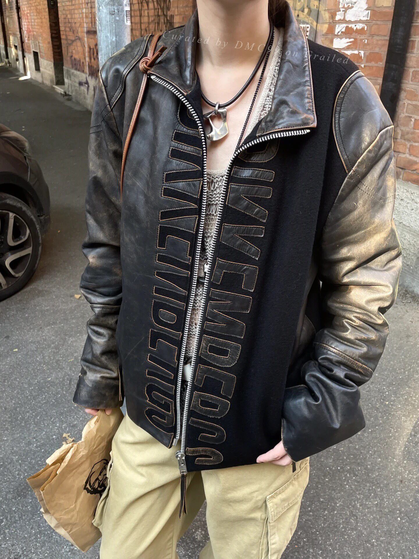 Dirk Bikkembergs Dirk Bikkembergs Vintage Wool Leather Jacket Size US M / EU 48-50 / 2 - 1 Thumbnail