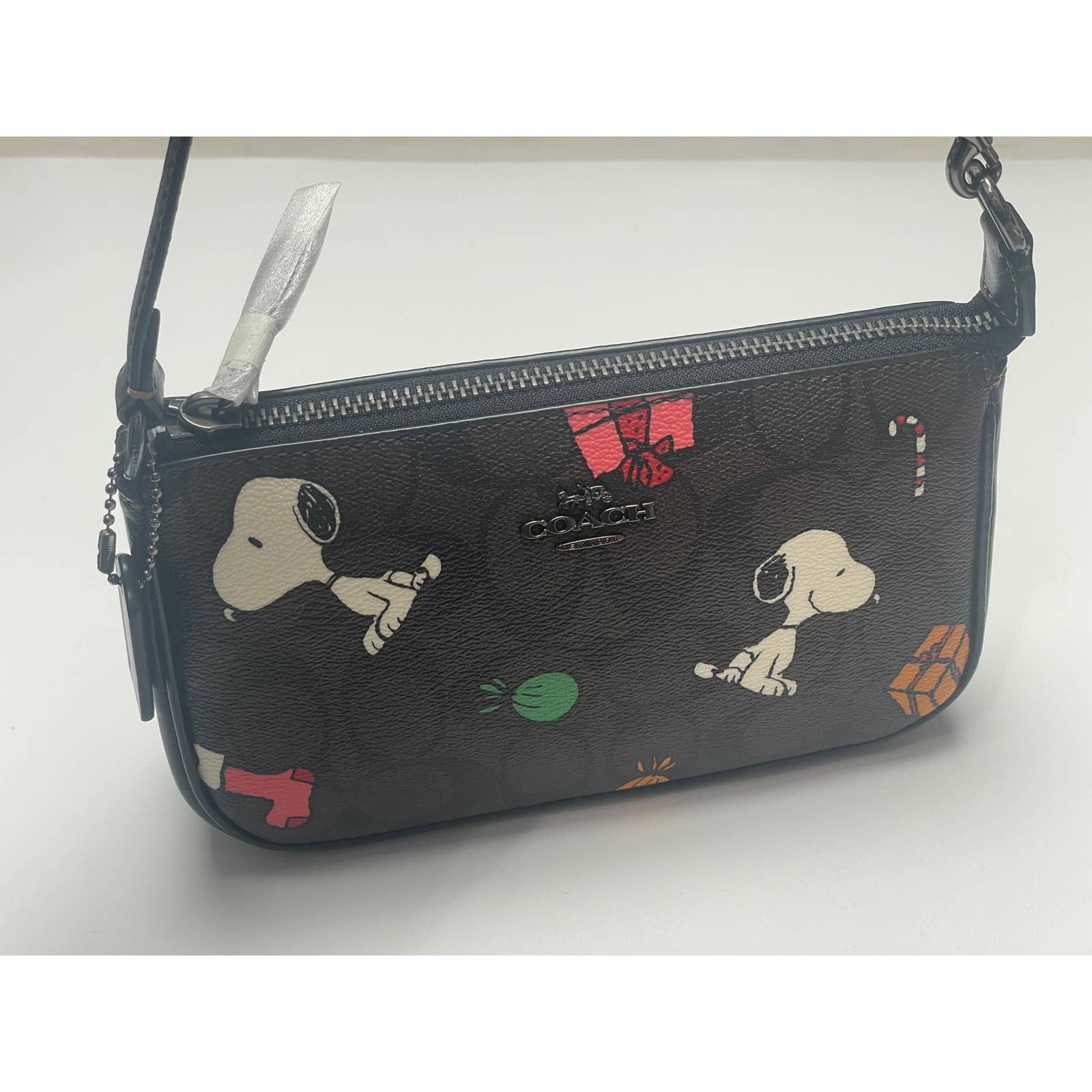 Coach Nolita 19 Mini Coated Canvas With Snoopy Print